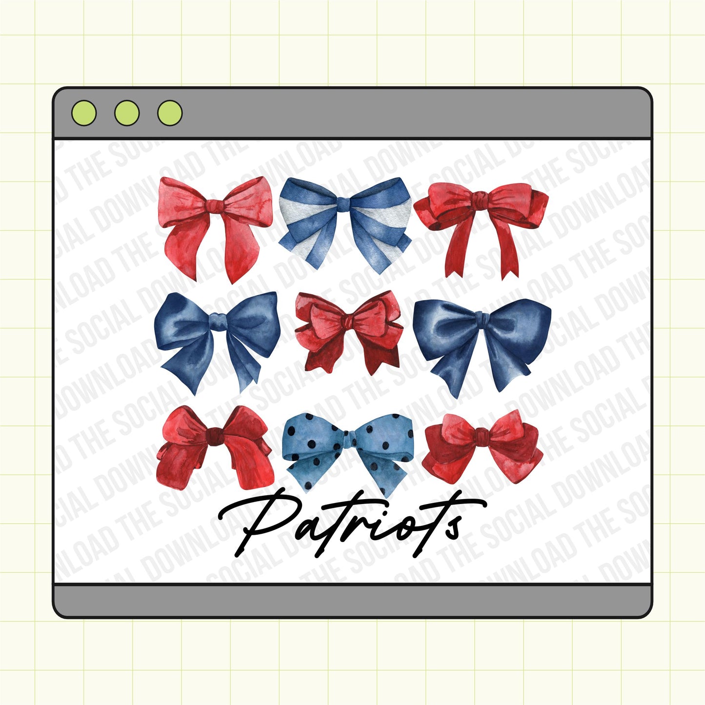 Mascot Watercolor Bows school spirit tee shirt download