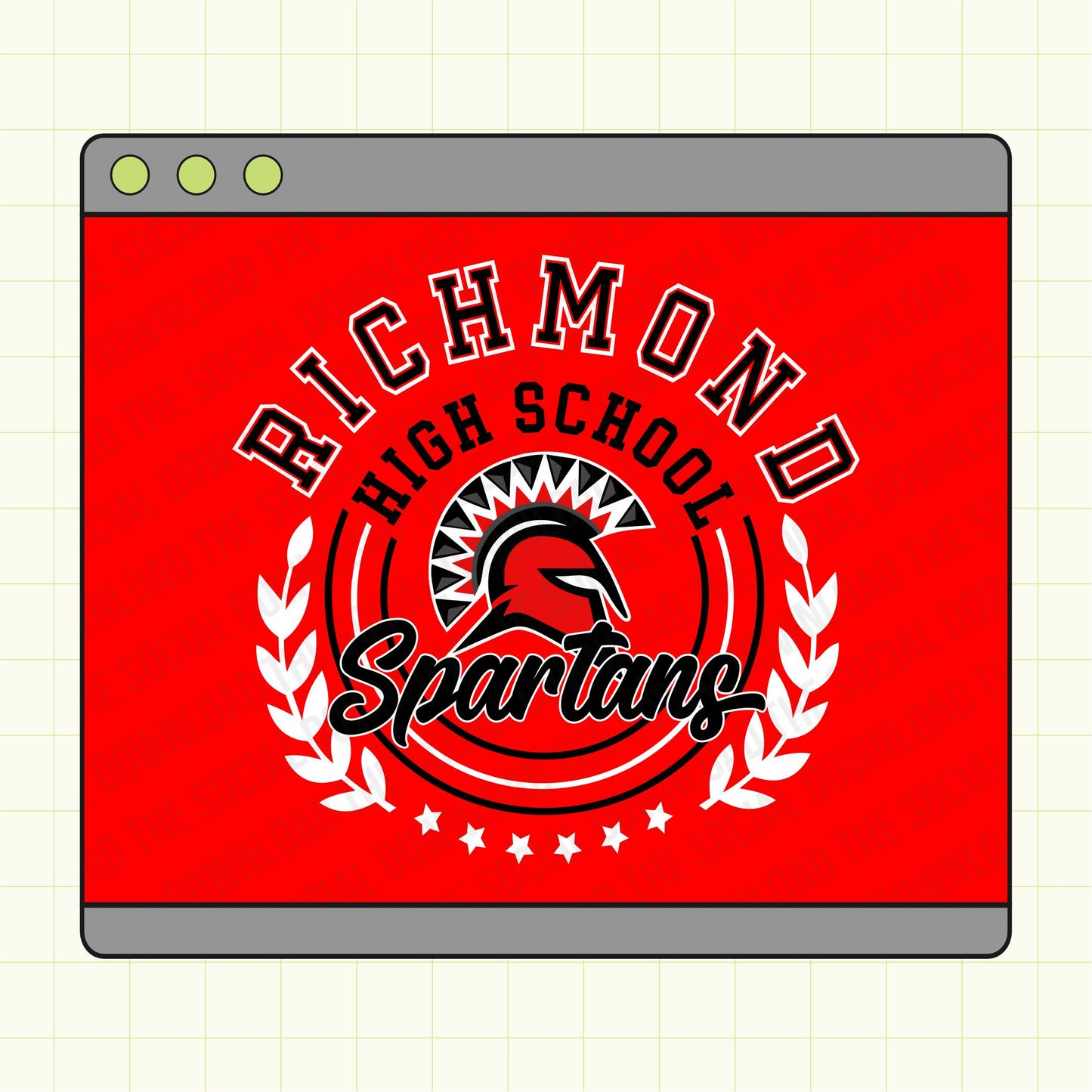 Wreath Mascot custom tee shirt downlaod file