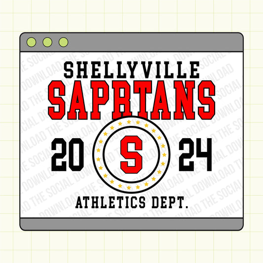Allstar Varsity Custom  school spirit tee shirt download