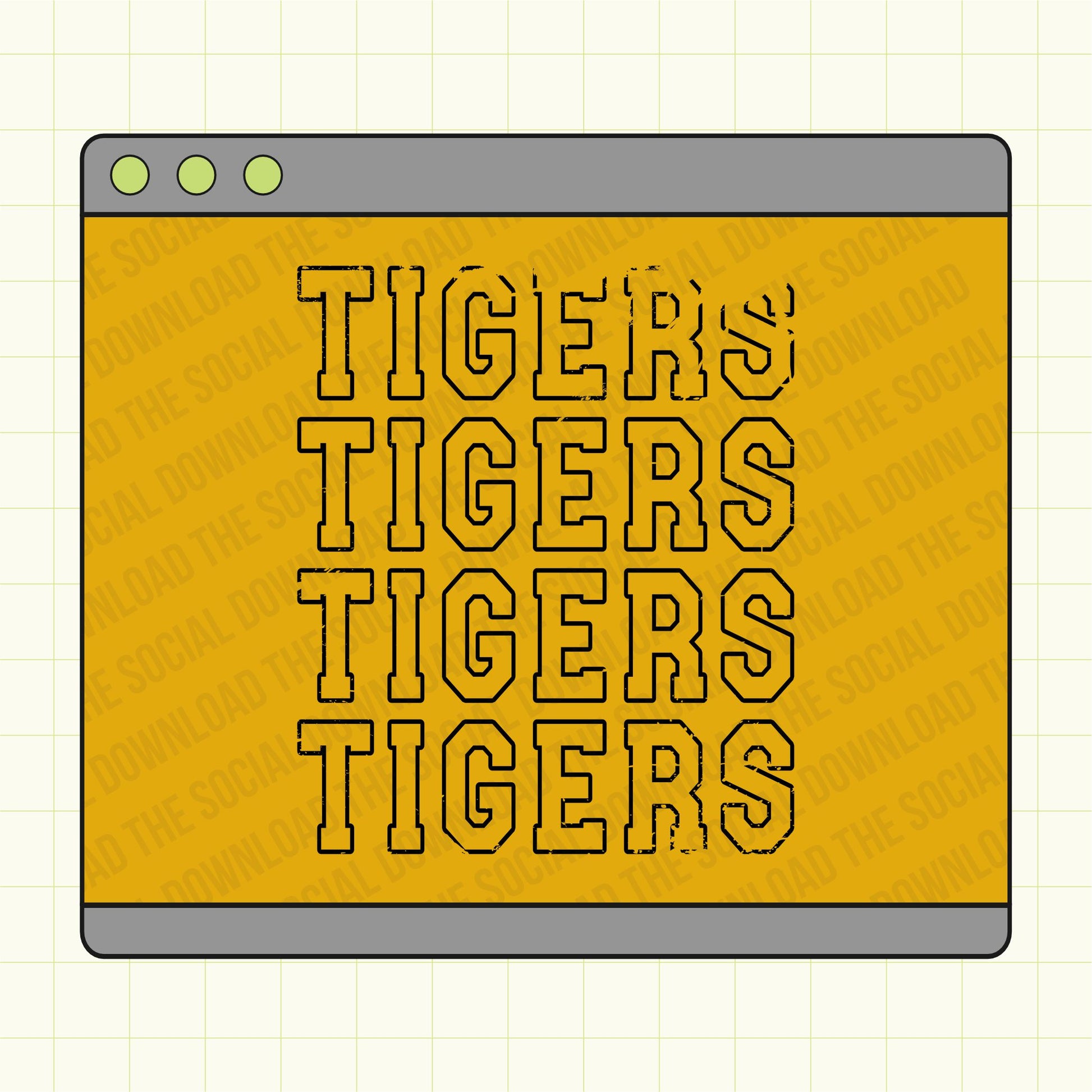 Distressed Edge Mascot school spirit tee shirt download file