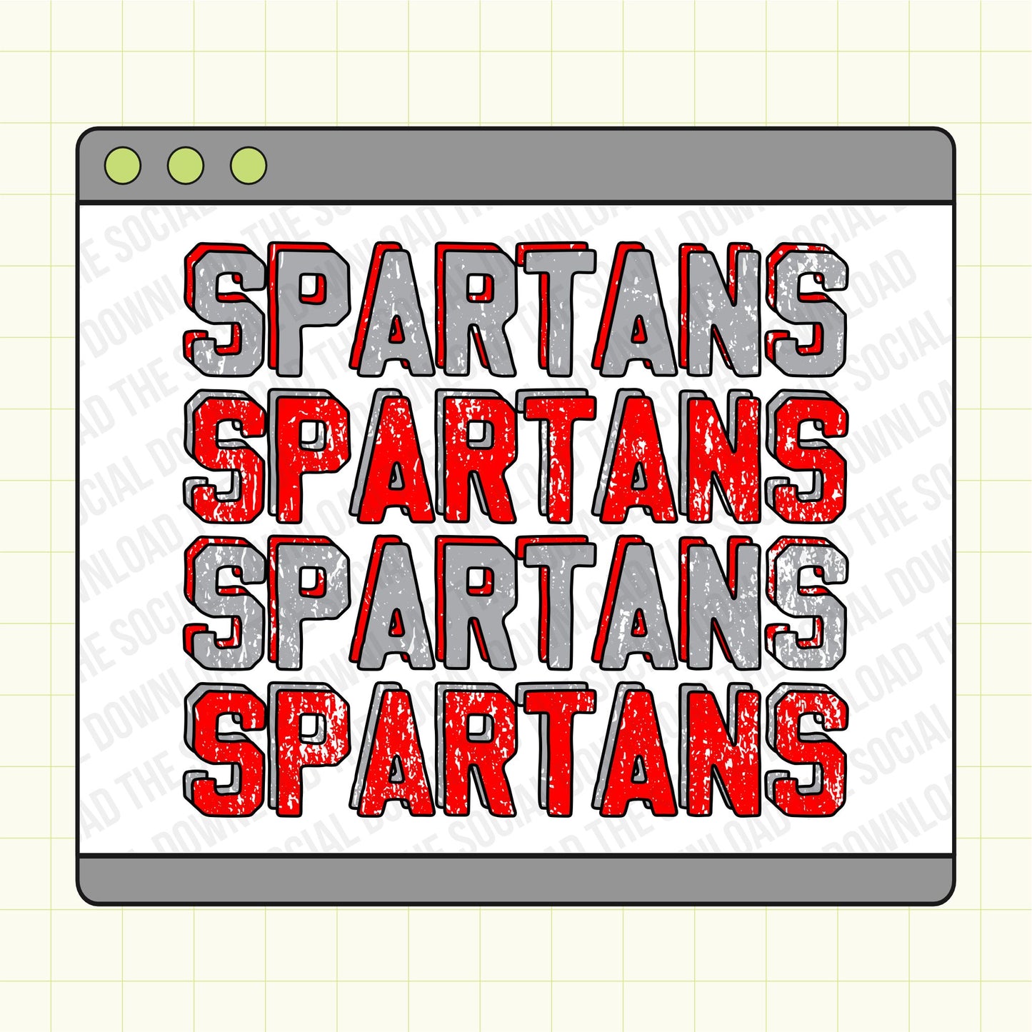 Distressed mascot font repeat tee shirt png download
