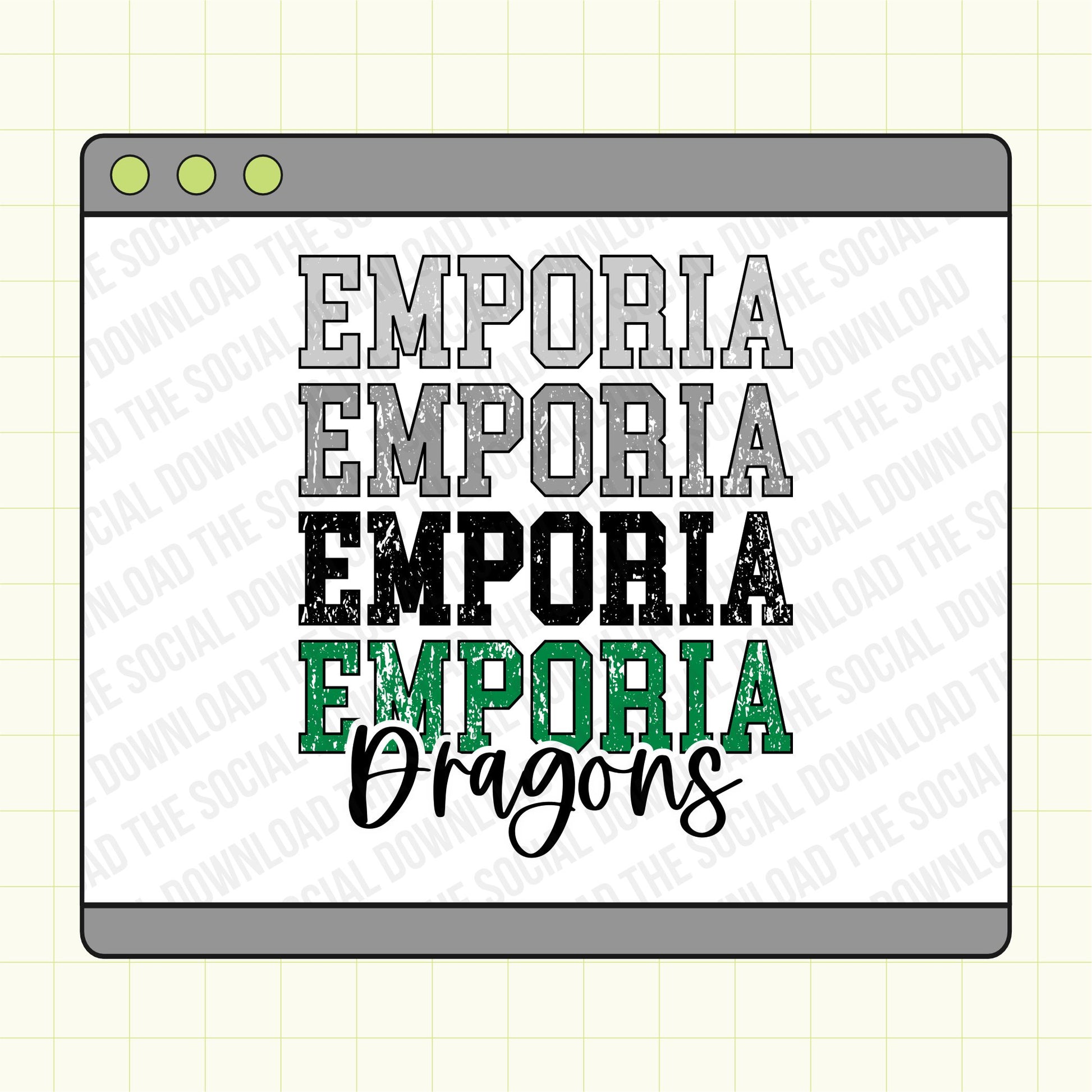 distressed ombre font mascot repeating tee shirt png file download