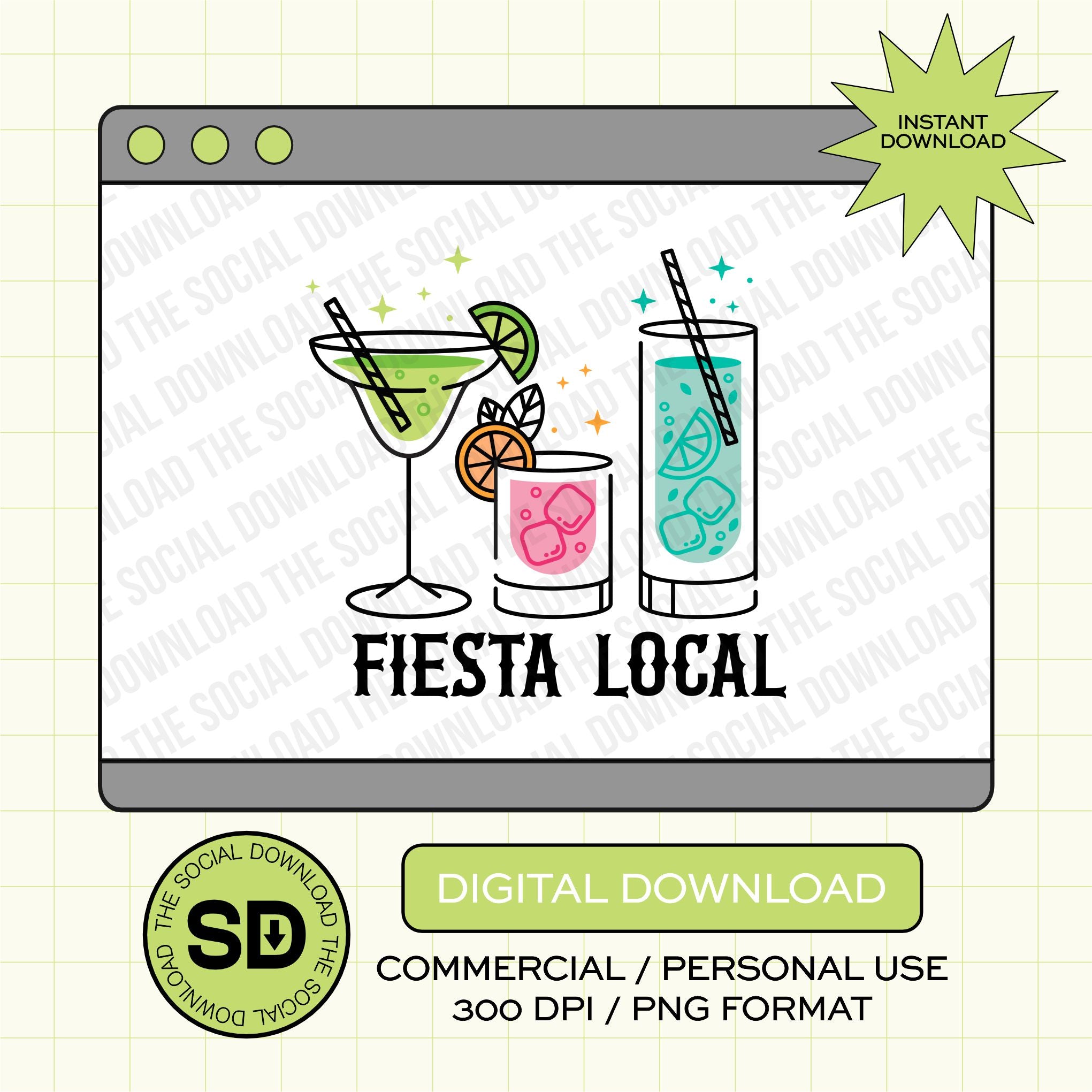 Fiesta Local PNG- INSTANT DOWNLOAD (FIESTA1002)