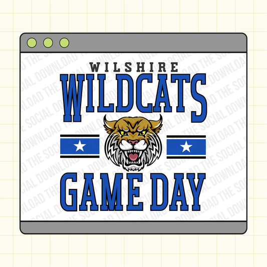 Game Day Mascot Custom School Spirit PNG File 