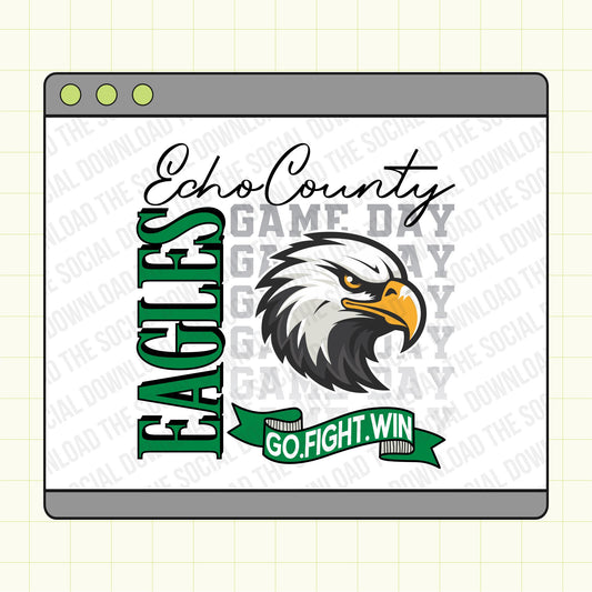 Go Fight Win Custom School Spirit PNG File