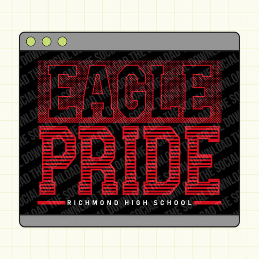 Halftone team pride custom school spirit png