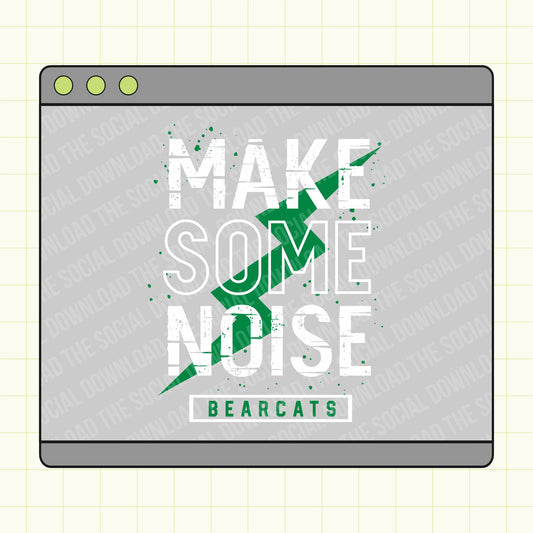 Make some Noise Custom School Spirit tee shirt png file