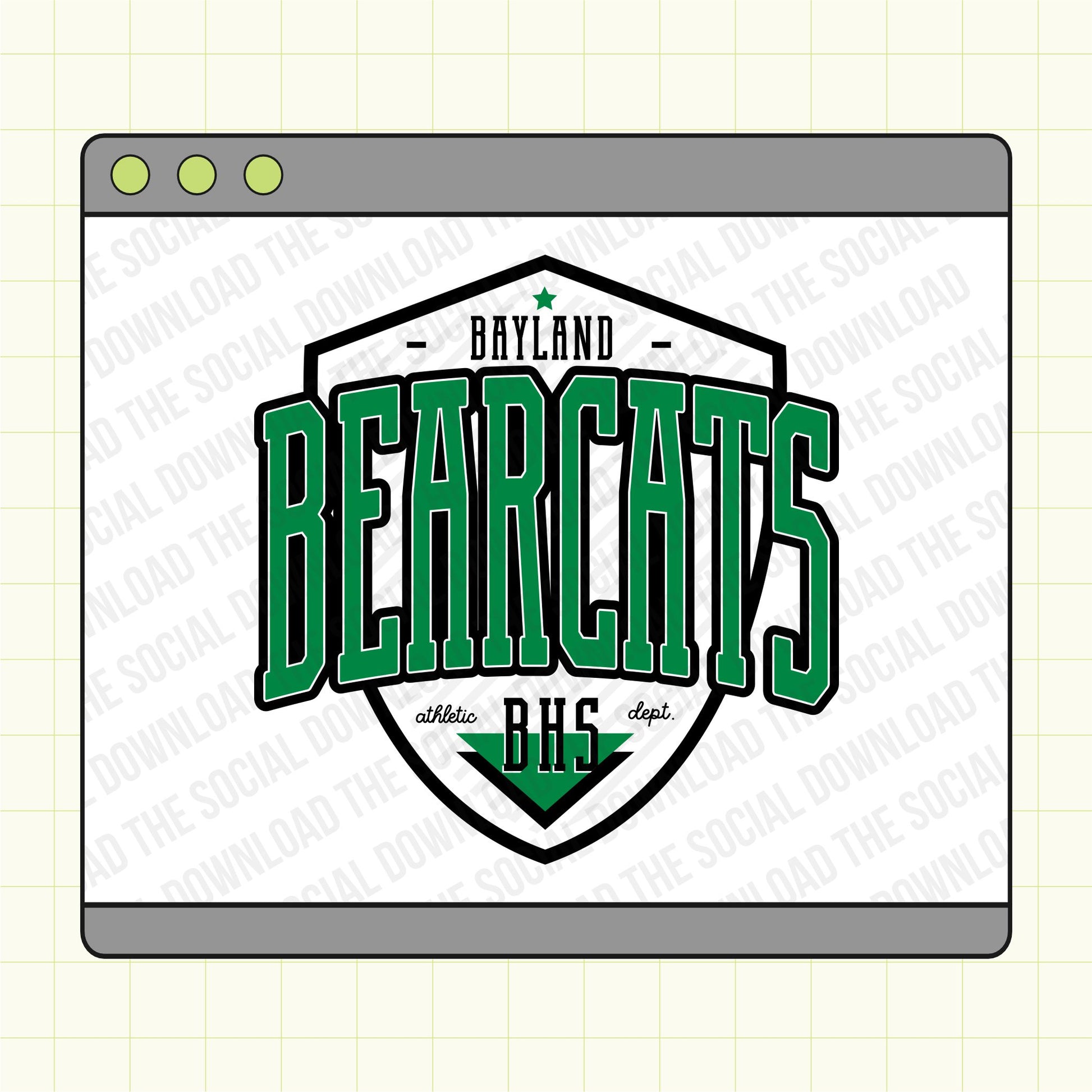 Mascot Shield custom school spirit tee shirt download