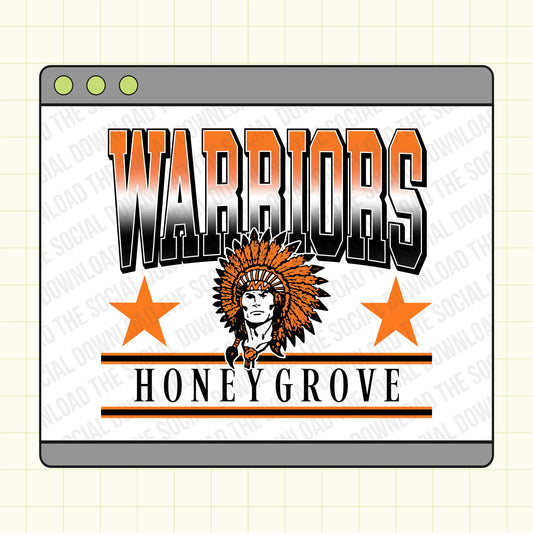 Ombre Team Mascot Custom School Spirit PNG File (SW1085)