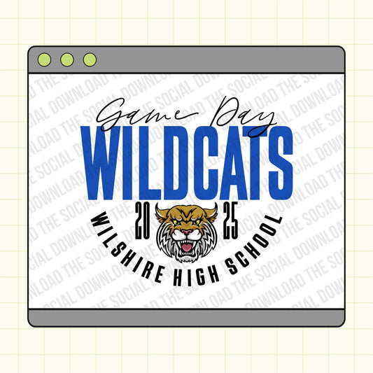 Block Circle Mascot Custom School Spirit PNG File (SW1137)