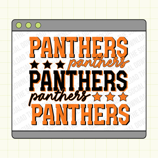 Star Repeat Mascot Custom School Spirit PNG File
