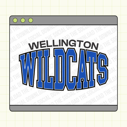 Stretched Team Mascot Custom School Spirit PNG File
