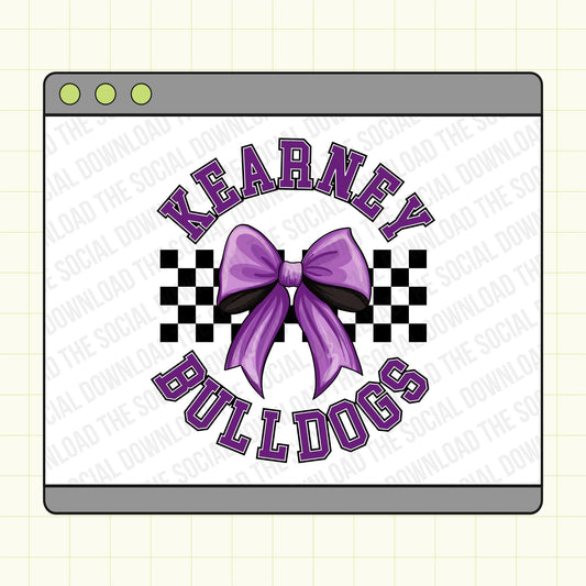Team Mascot Bow Custom Mascot School Spirit PNG