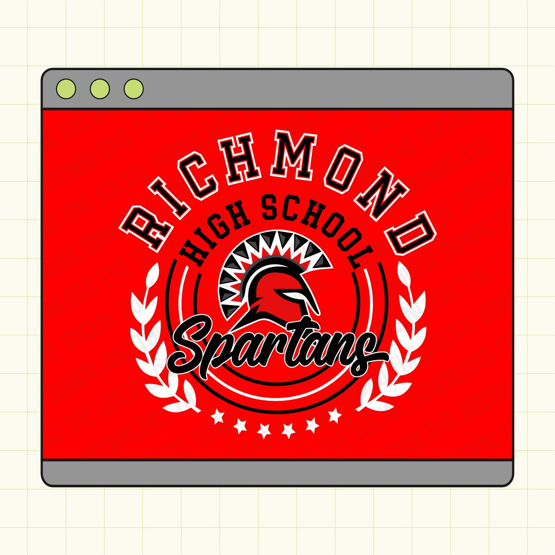 Wreath Mascot custom tee shirt downlaod file