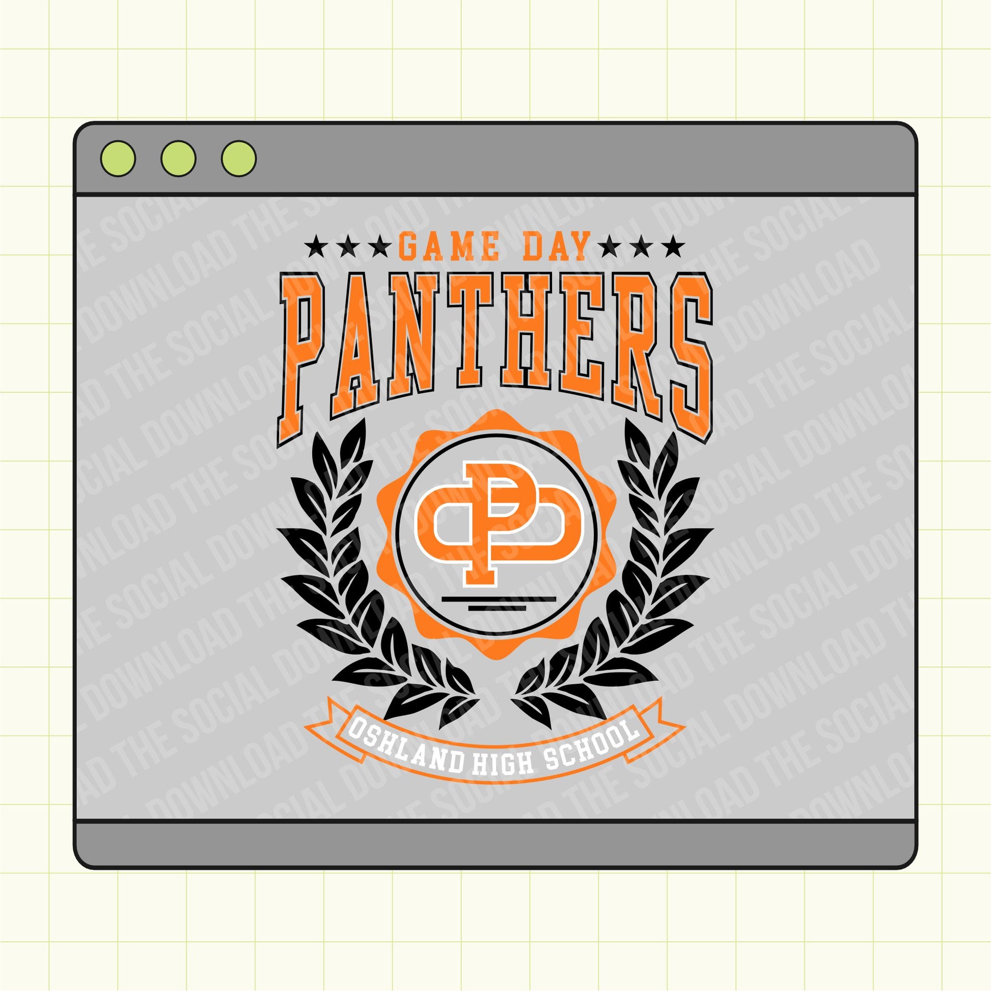Wreath Team Monogram tee shirt png download