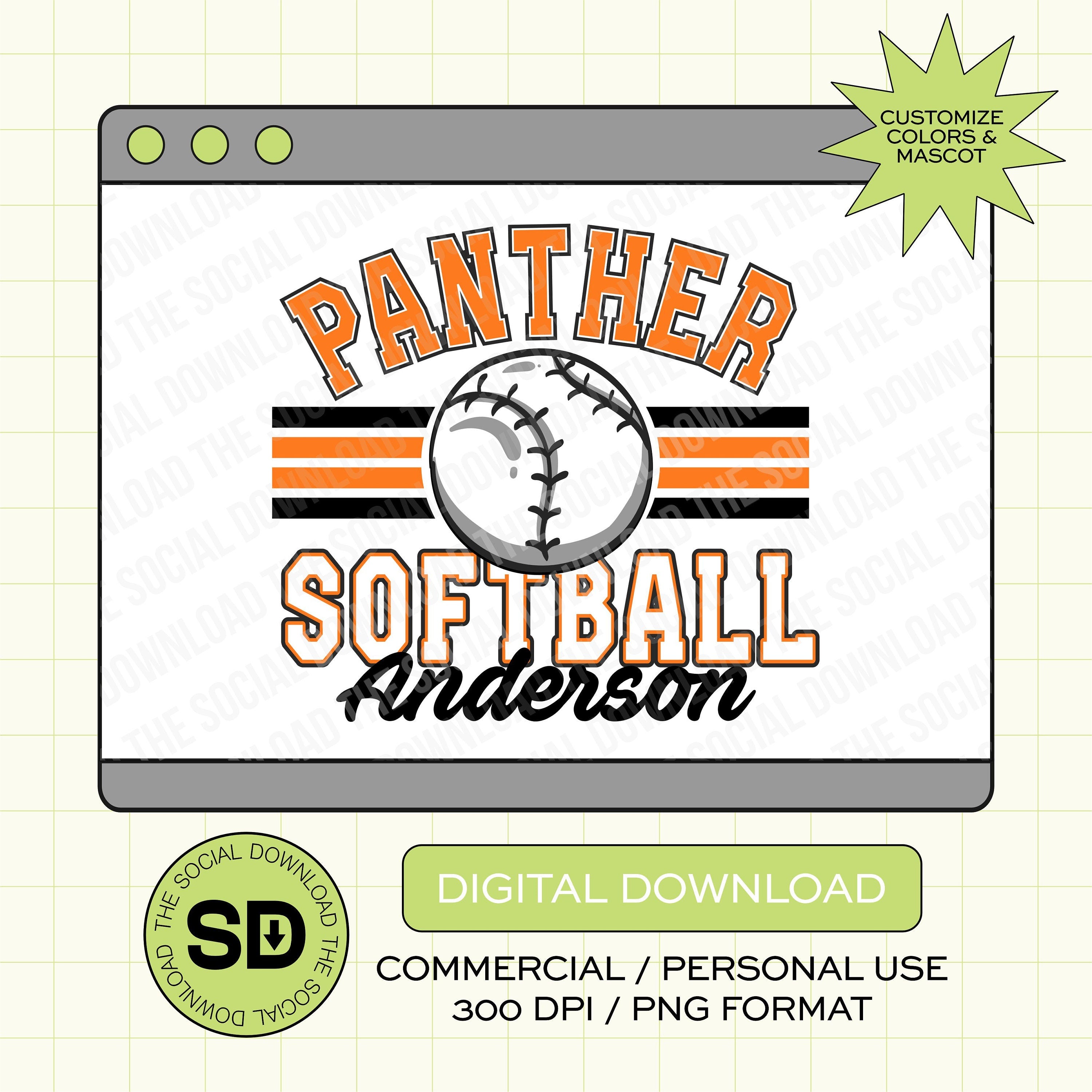 Old School Baseball Custom PNG File (BB1013)