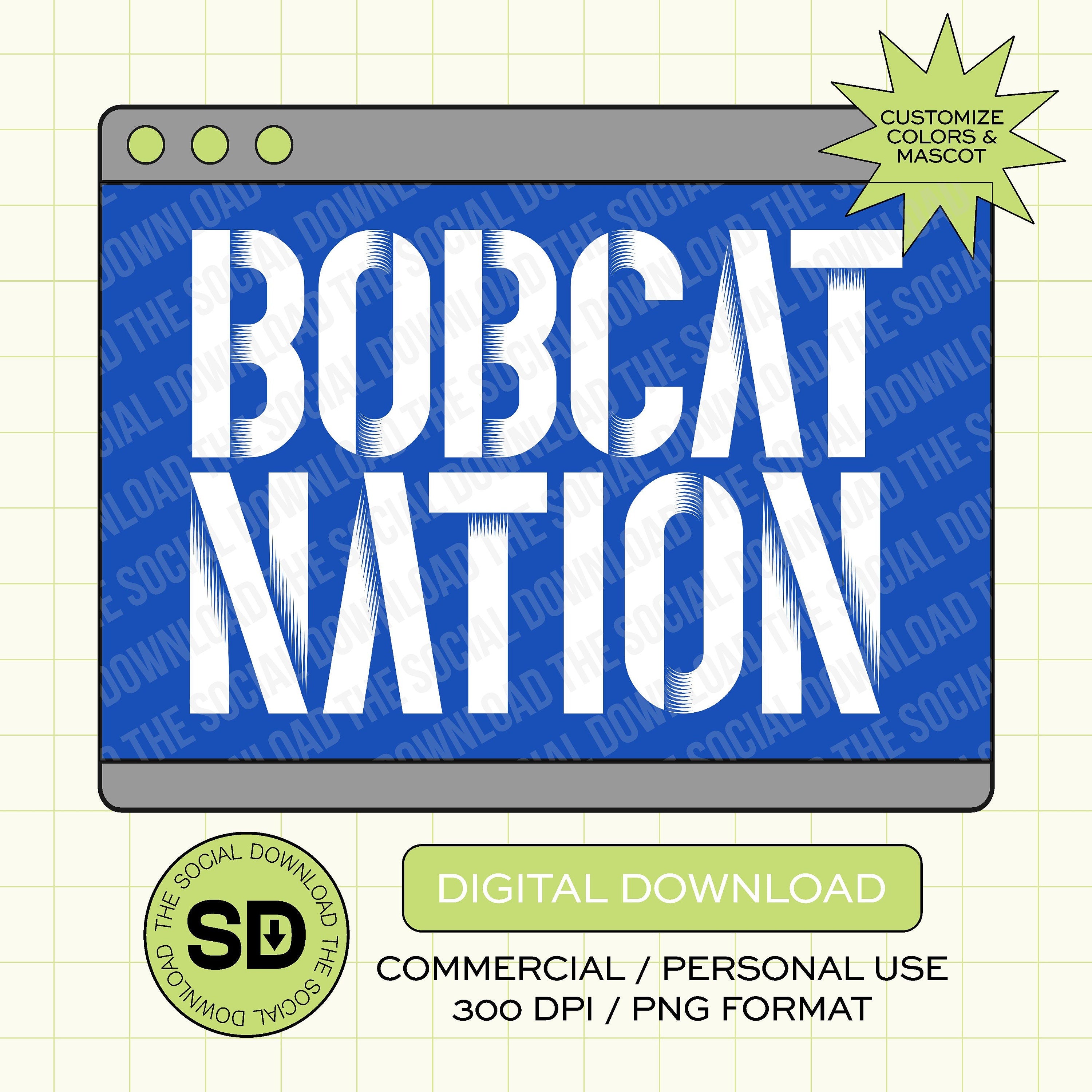Team Nation Custom School Spirit PNG File (SW1052)
