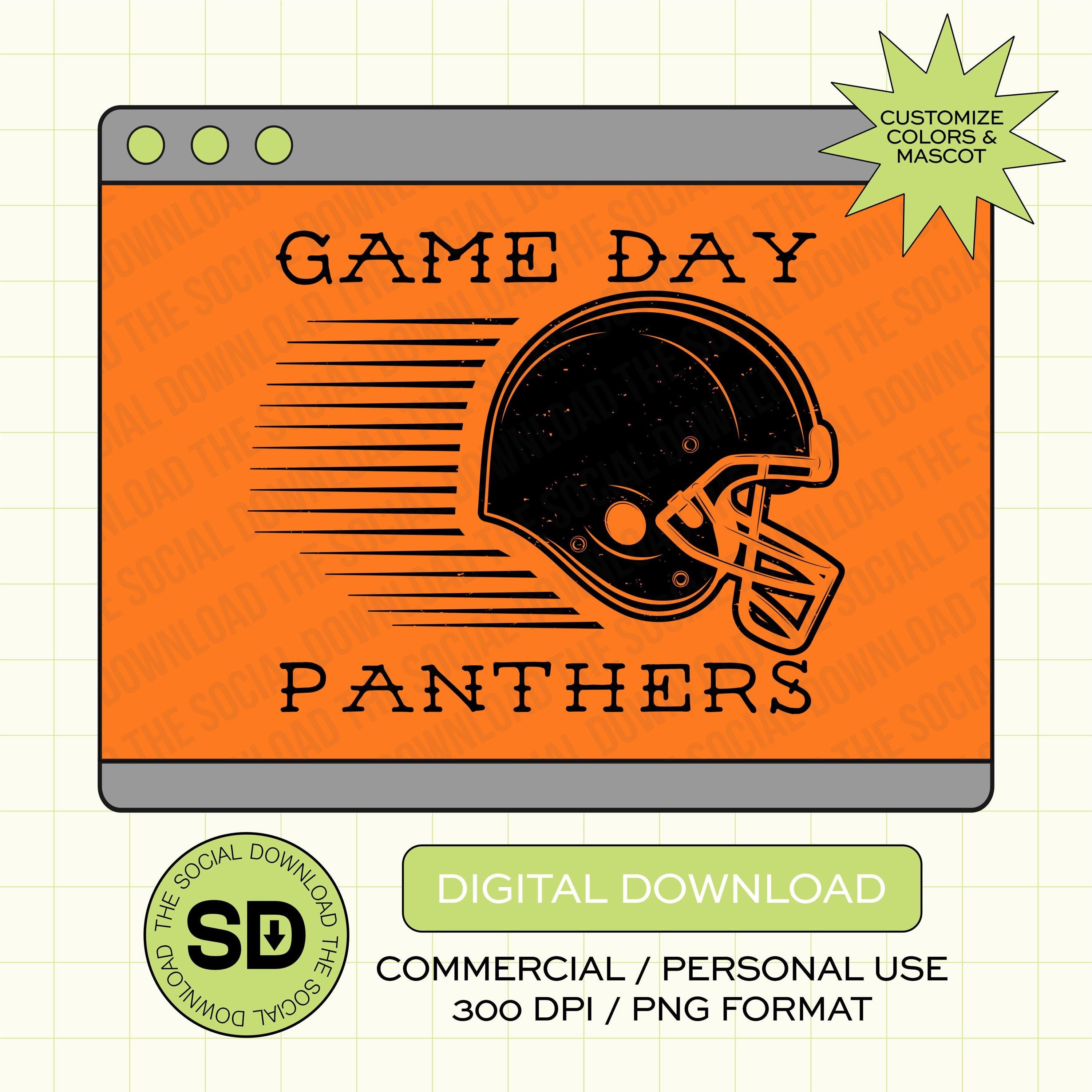 Game Day Football Helmet Custom School Football PNG File (FB1015)