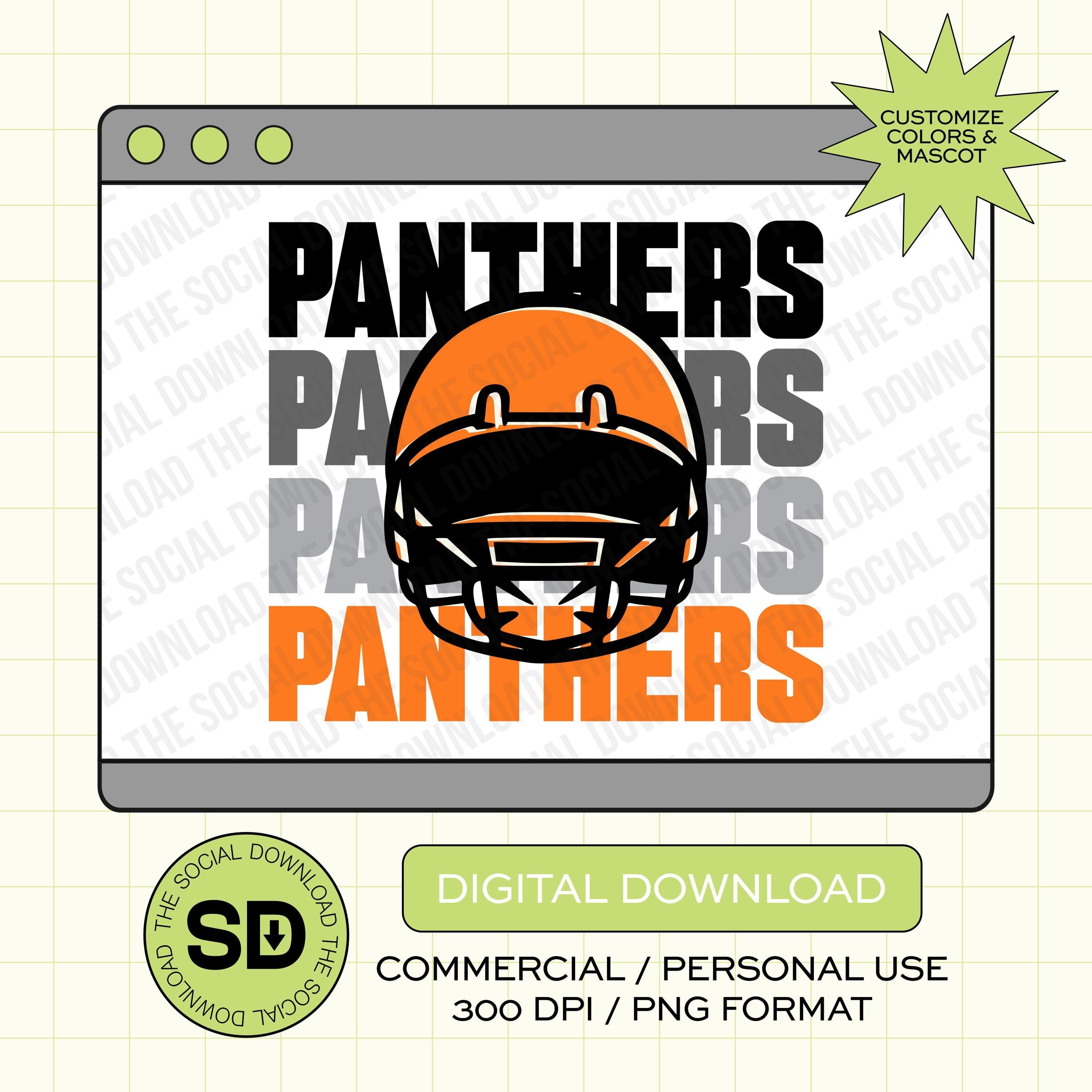 Ombre Team Football Helemt Custom School Spirit PNG File (FB1001)