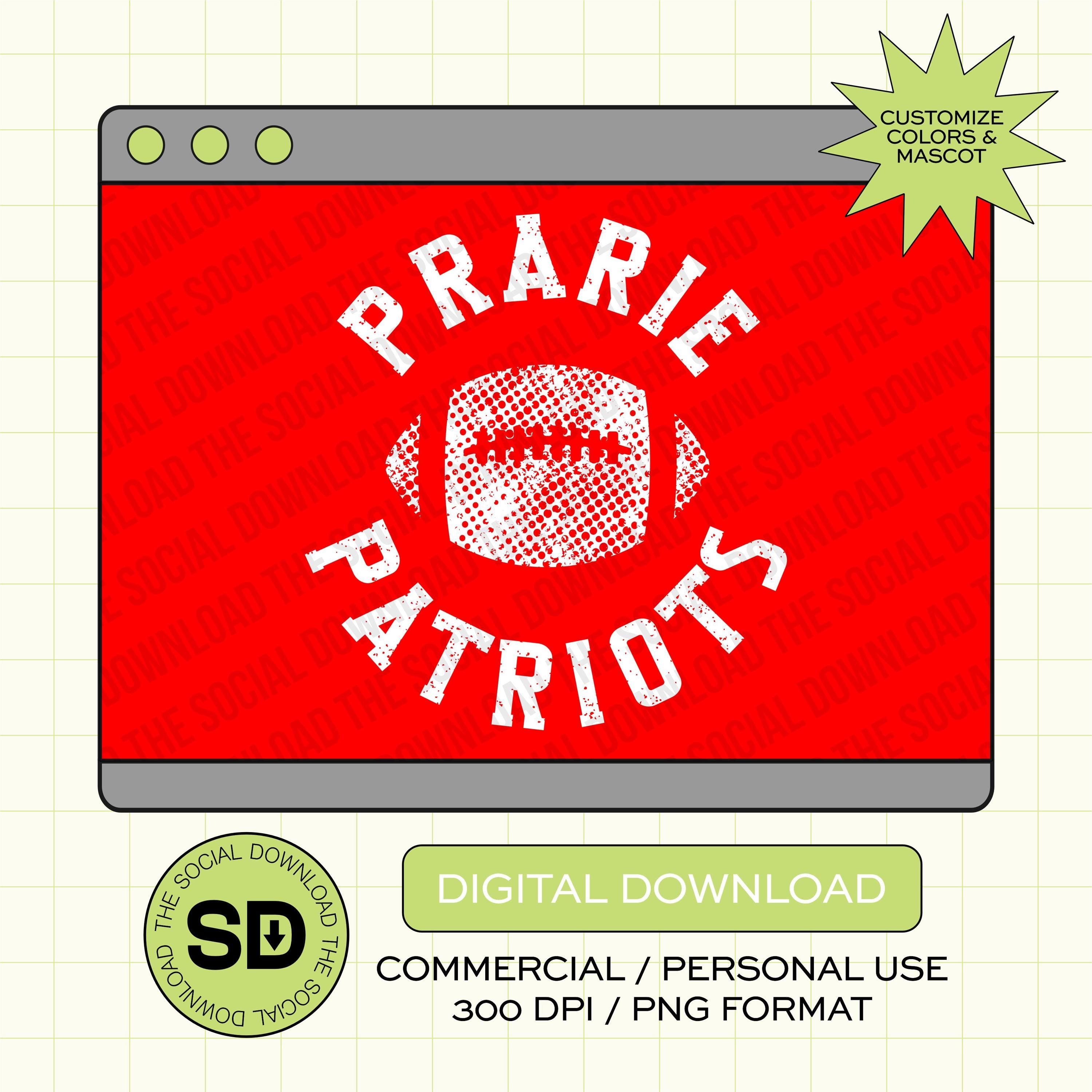 Helftone Football Custom School Football PNG File (FB1005)