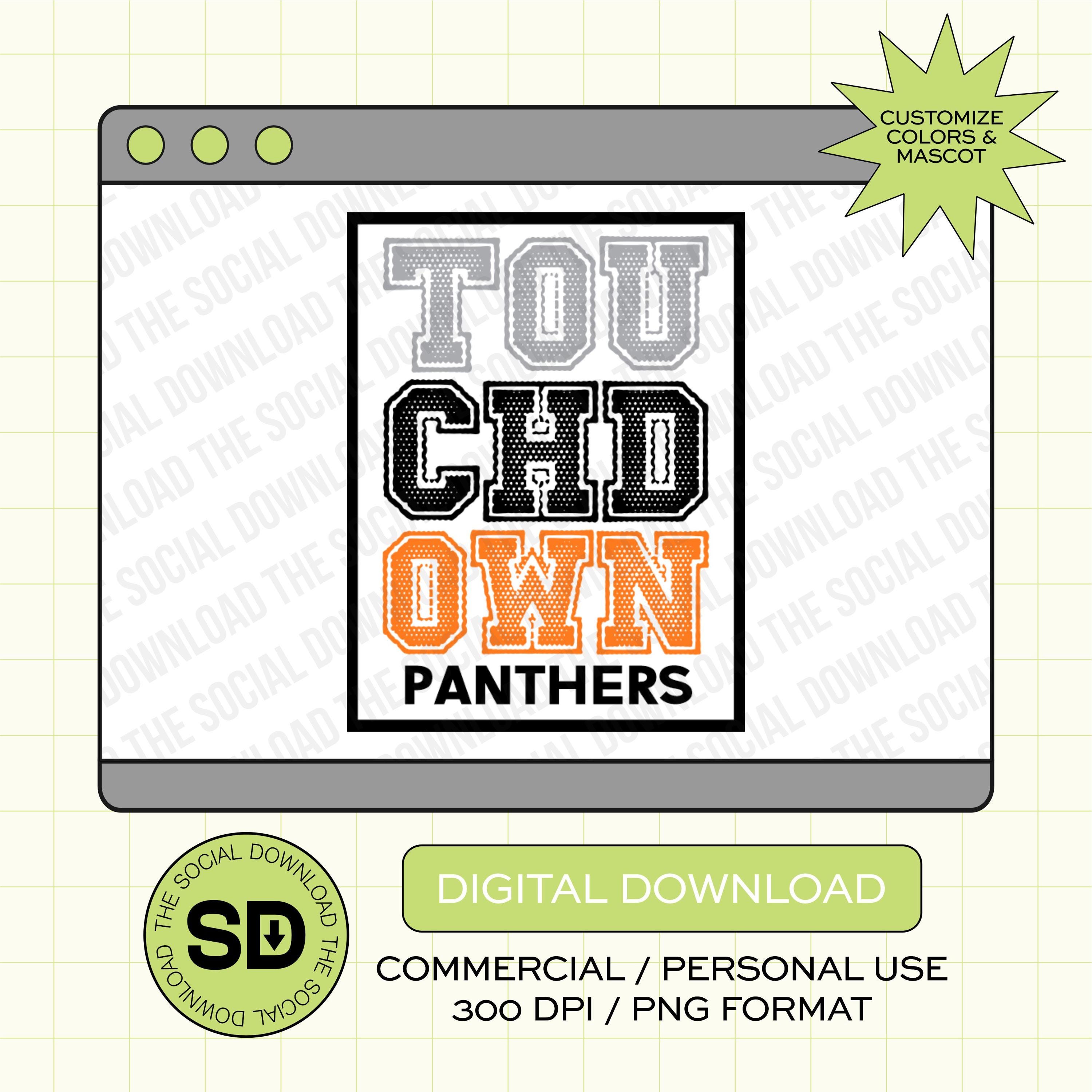 Touchdown mesh Team Custom School Football PNG File (FB1014)