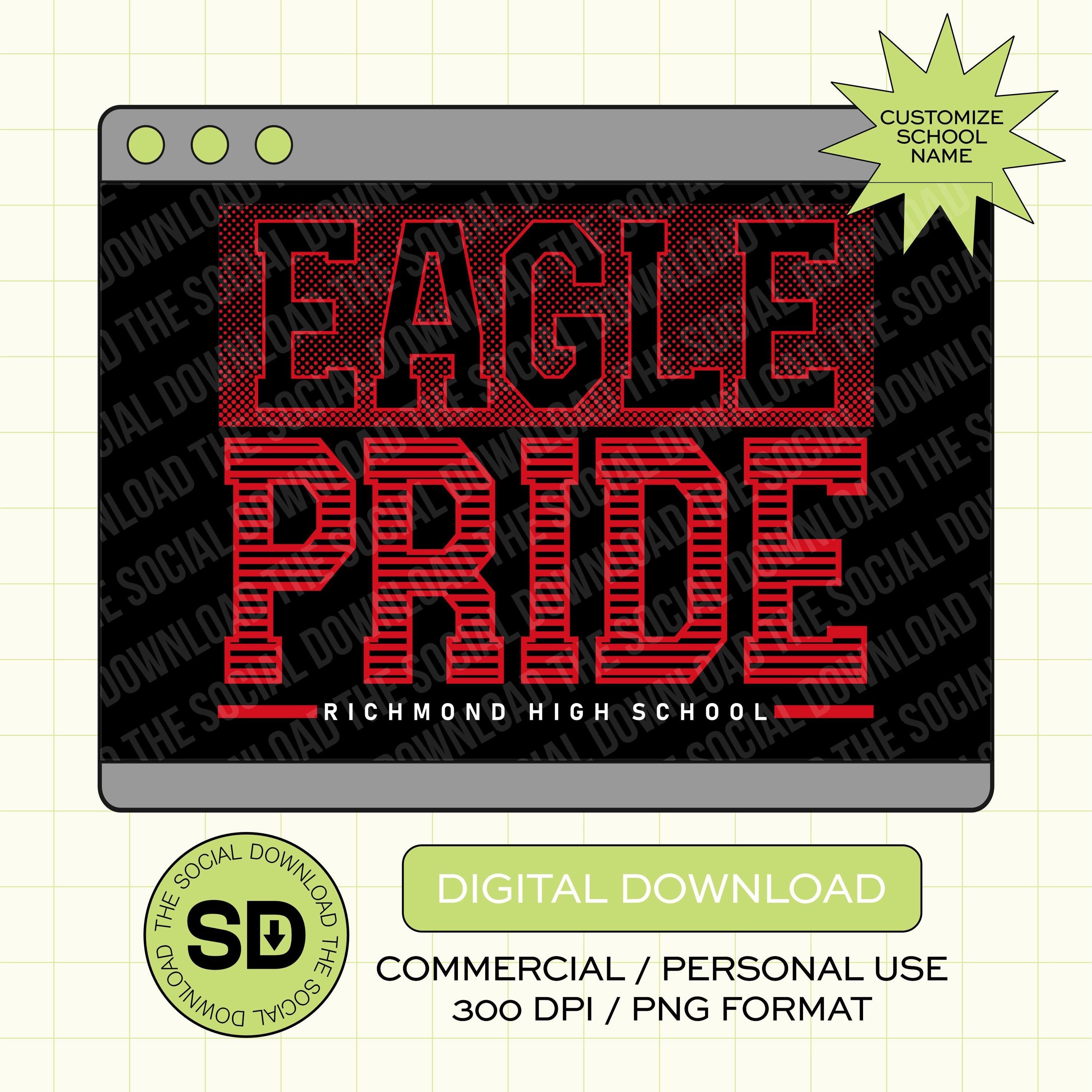 Halftone Team Pride Custom School Spirit PNG File (SW1064)