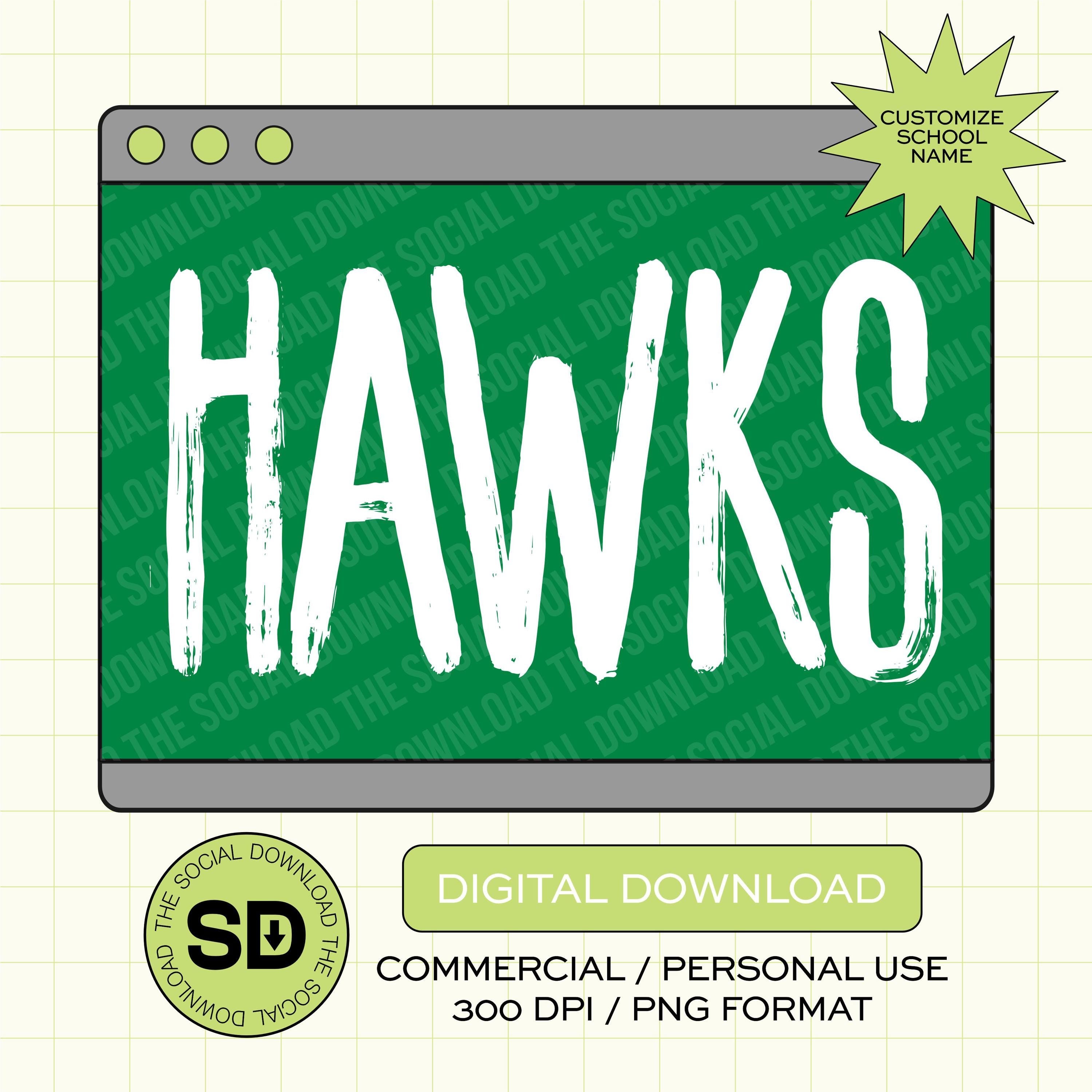 Brushed Skinny Font Custom School Spirit PNG File (SW1069)