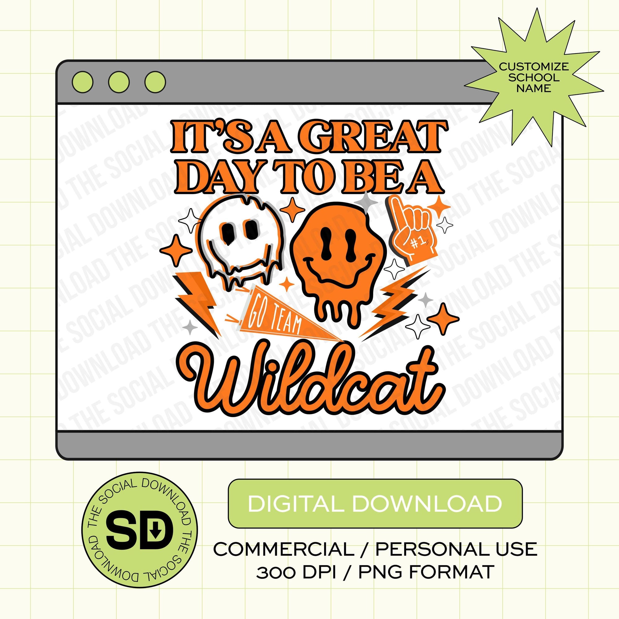 It's a Great Day Custom School Spirit PNG File (SW1062)