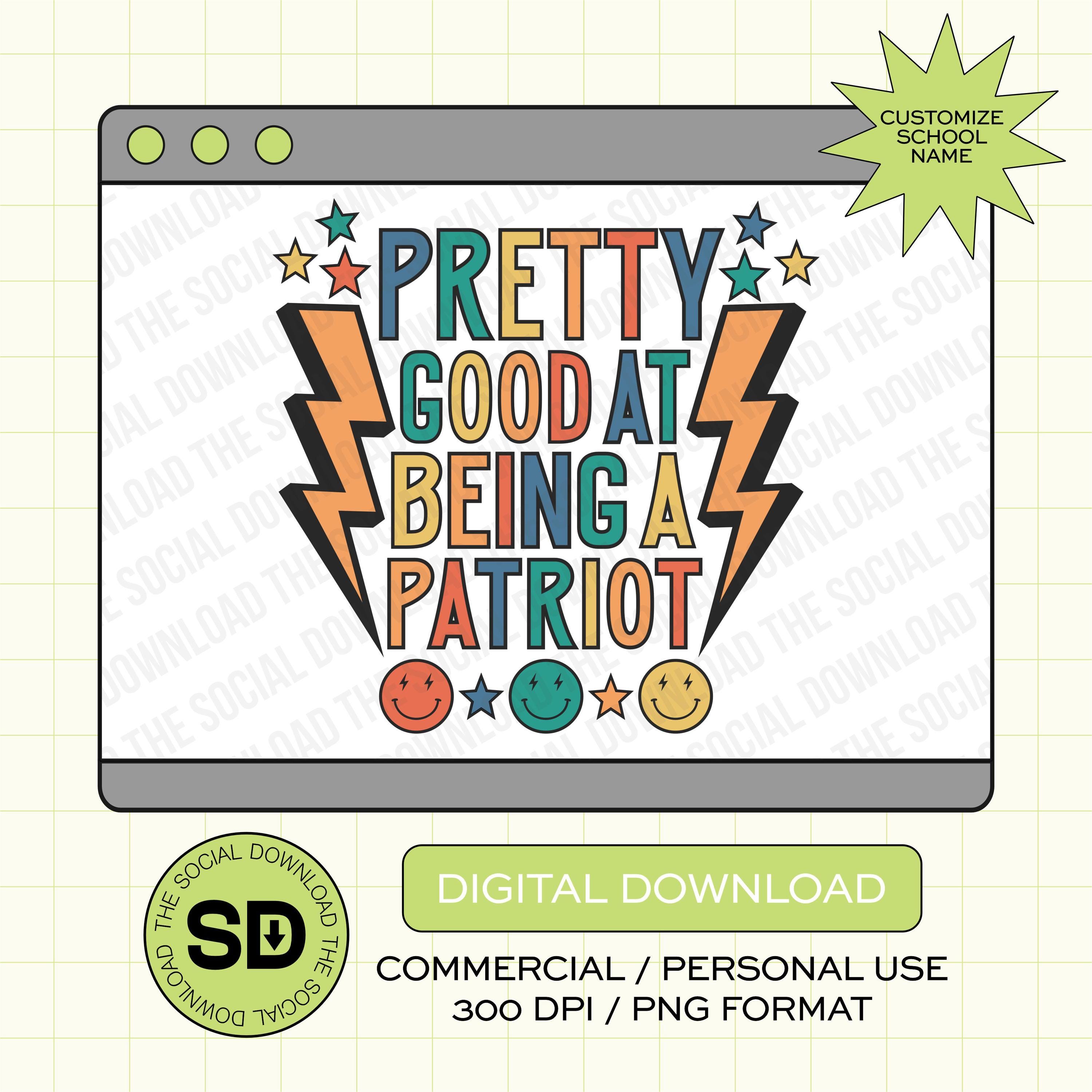 Pretty Good Team Fan Custom School Spirit PNG File (SW1079)