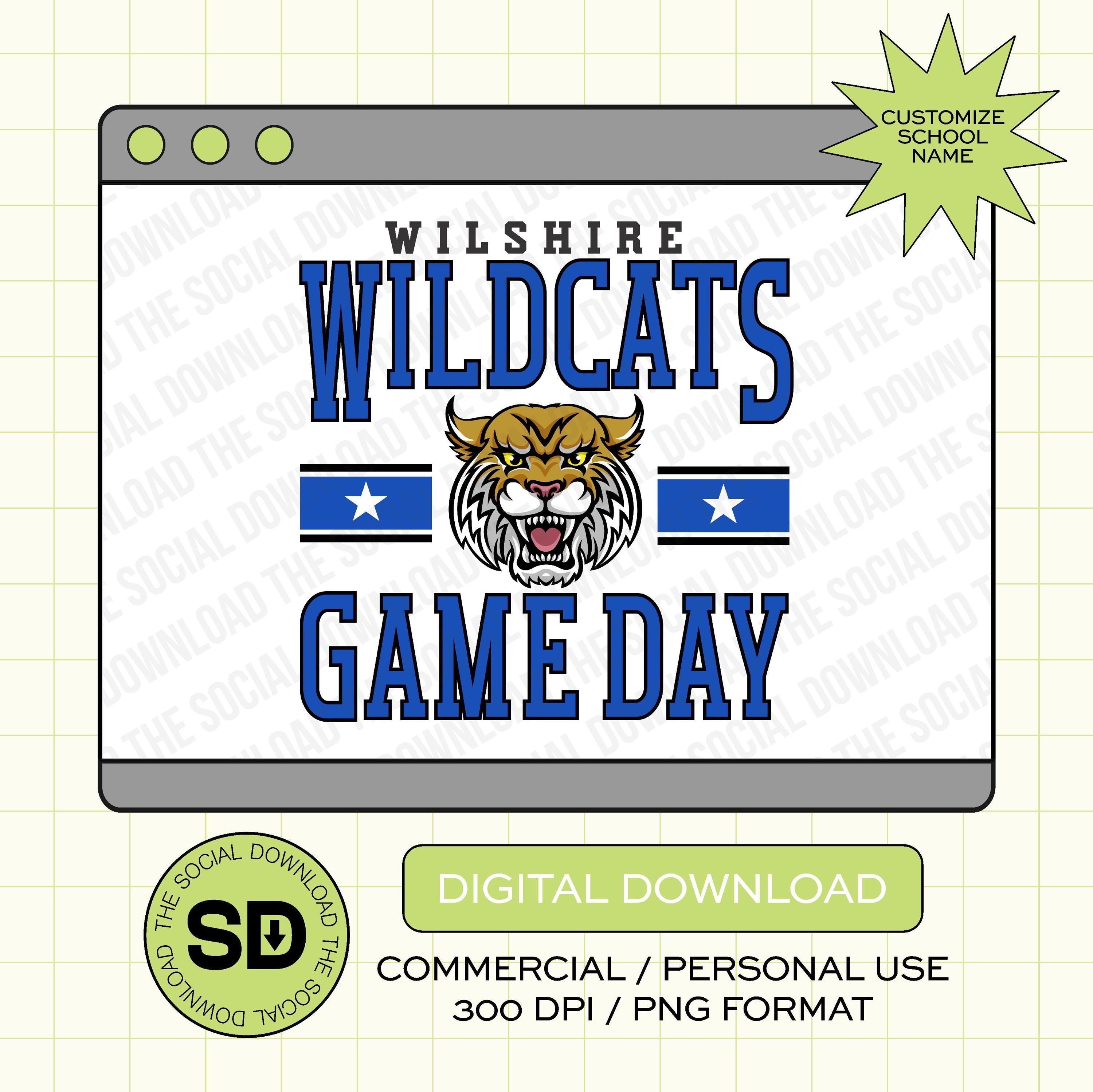 Game Day Macot Custom School Spirit PNG File (SW1087)