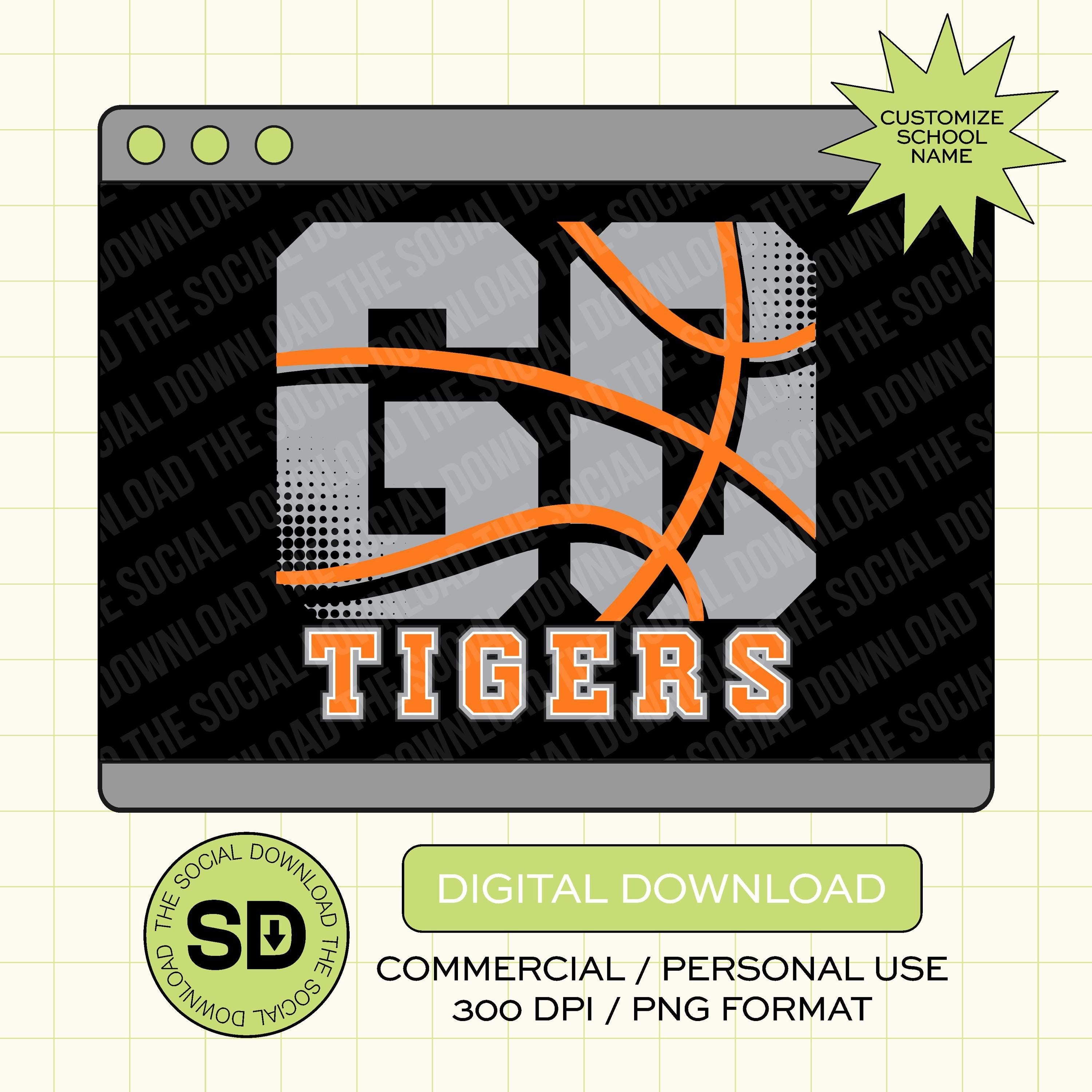 Basketball Go Team Custom School PNG File (BSKB1015)