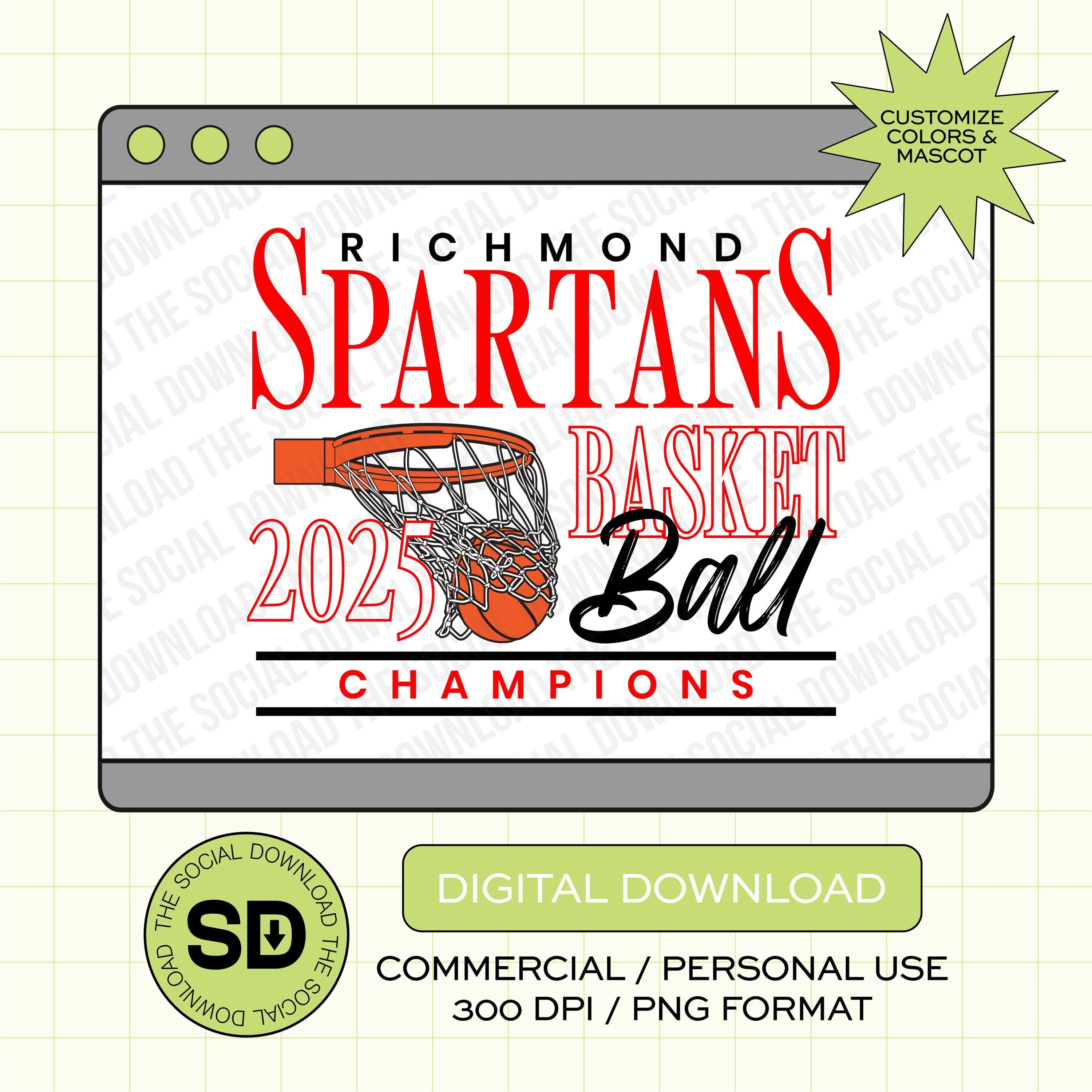 Basketball Champions Custom School PNG File (BSKB1019)