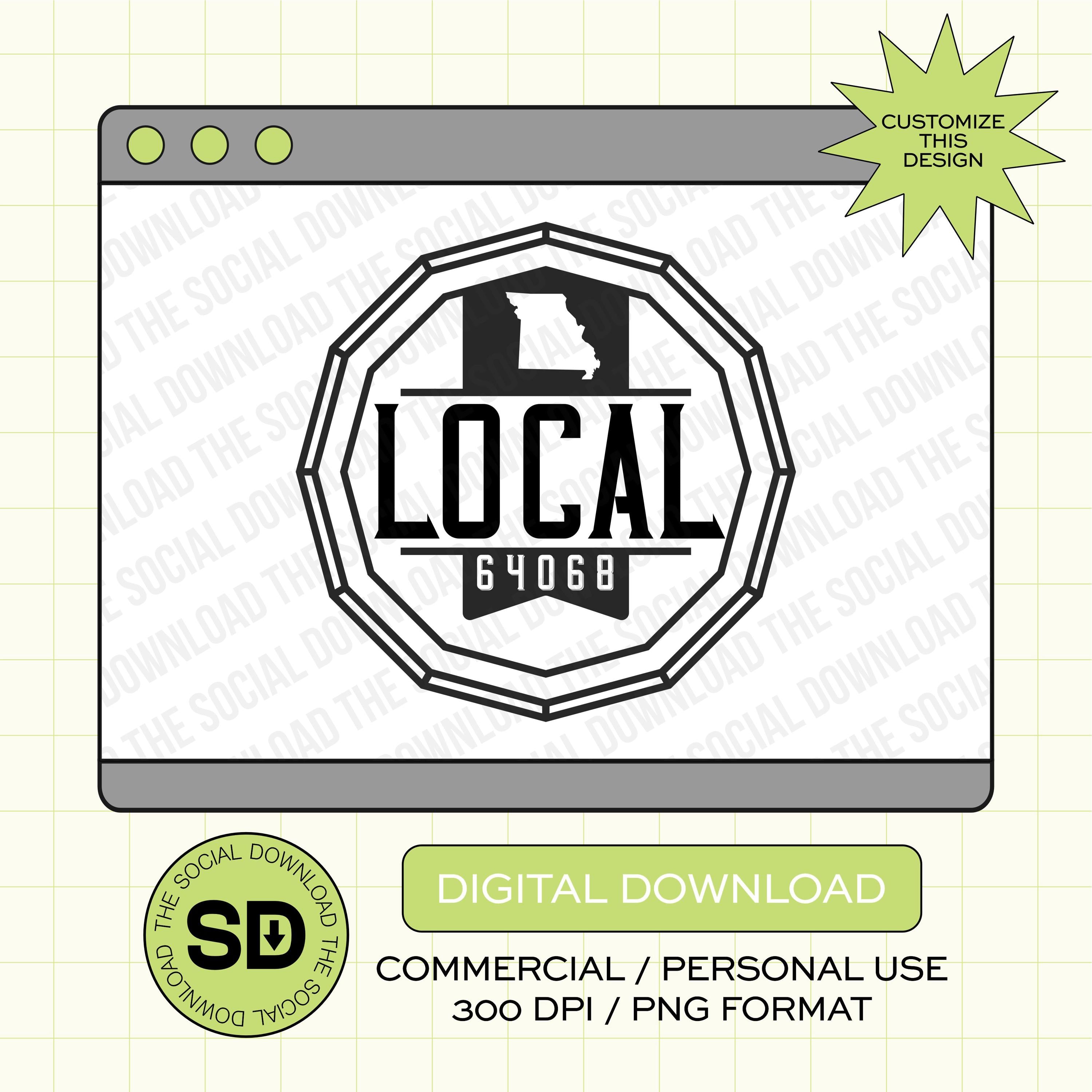Local Wine Barrel Custom City and State PNG File (STATE1018)