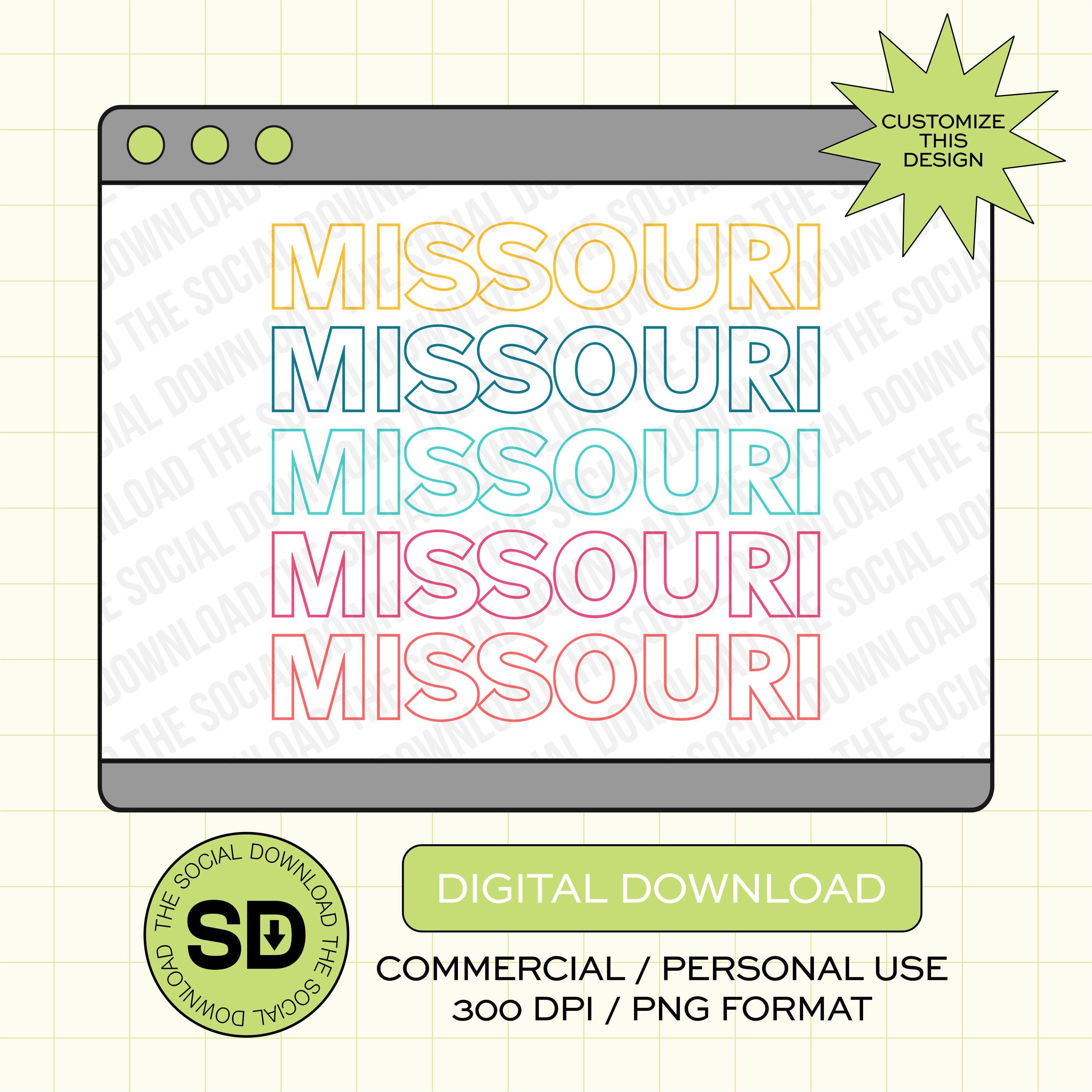 Rainbow Custom City and State PNG File (STATE1020)