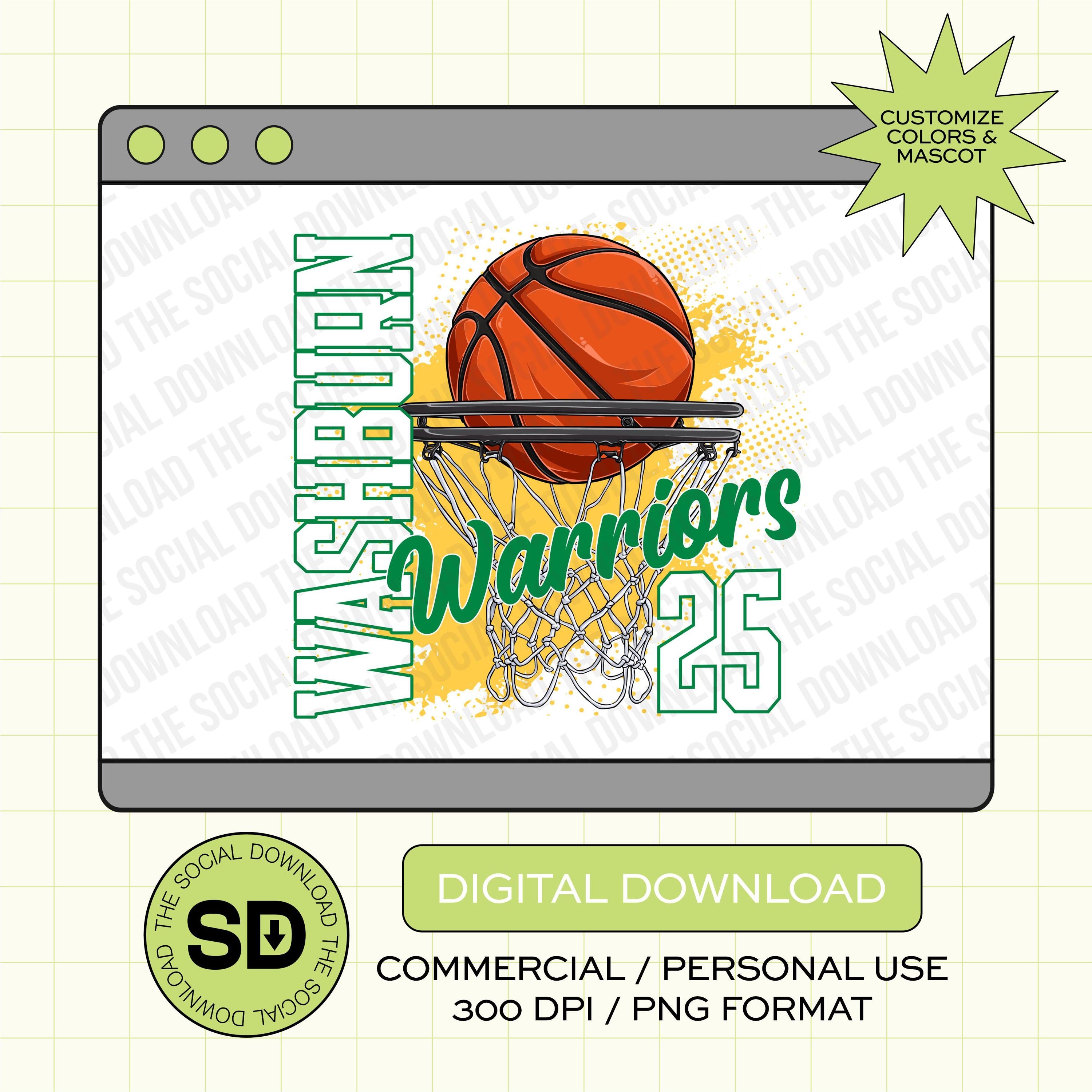 Halftone Splatter Custom School PNG File (BSKB1022)