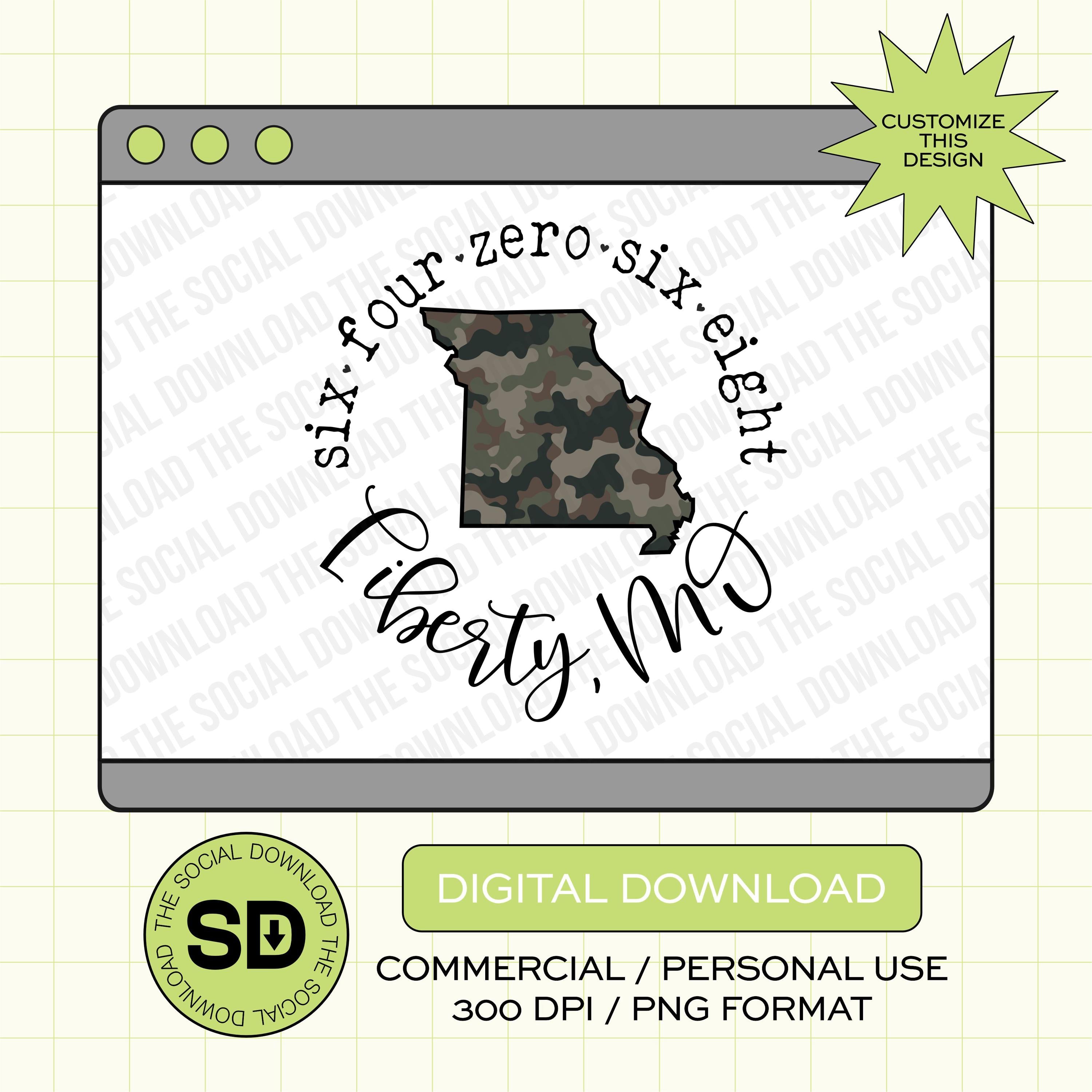 Camo State Custom City and State PNG File (STATE1001)