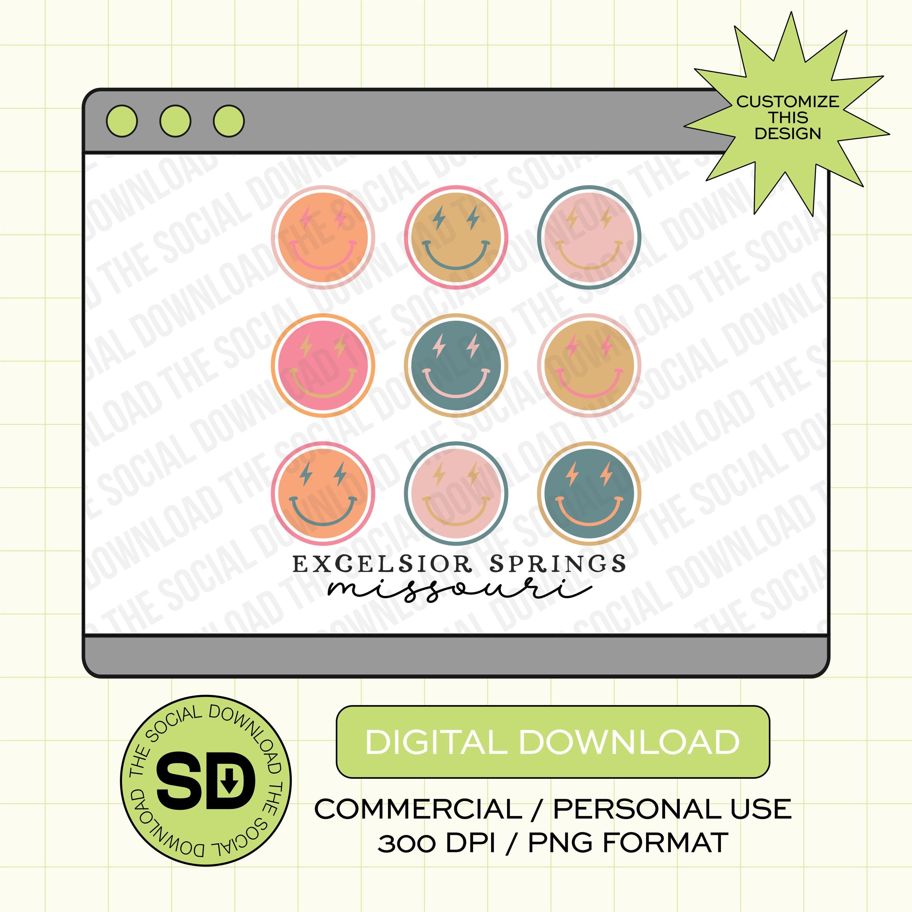 Happy State Custom City and State PNG File (STATE1025)