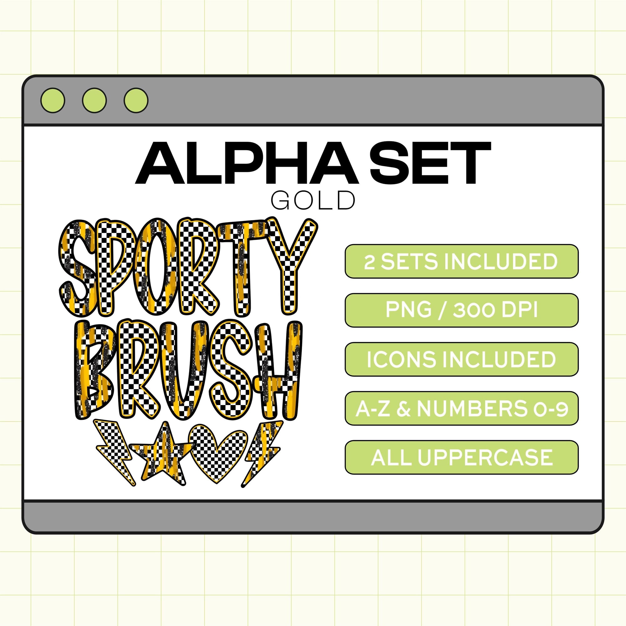 Sporty Brush PNG Alpha Set (SportyBrush-Gold)