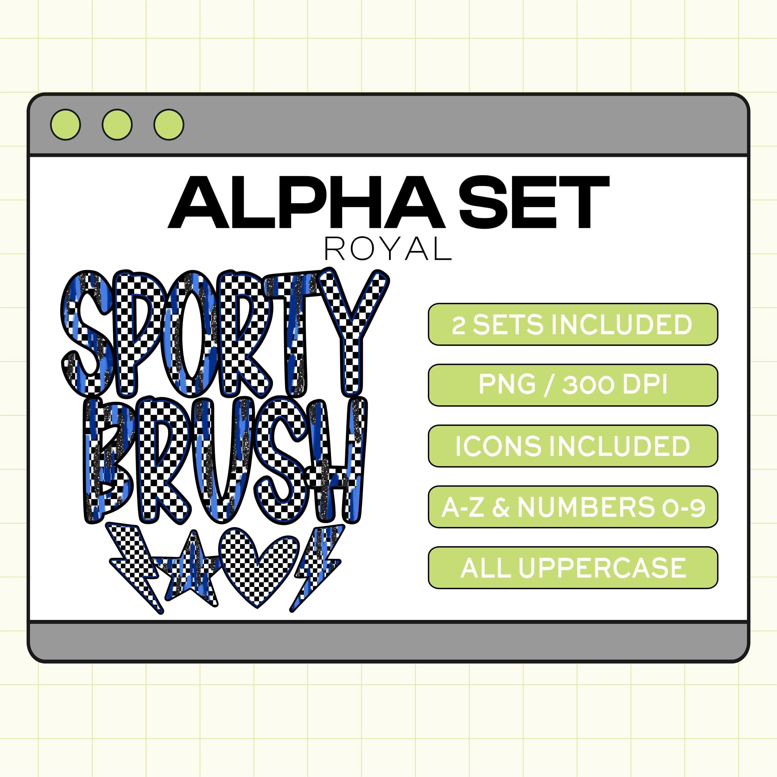 Sporty Brush Alpha Set (SportyBrush-Royal)