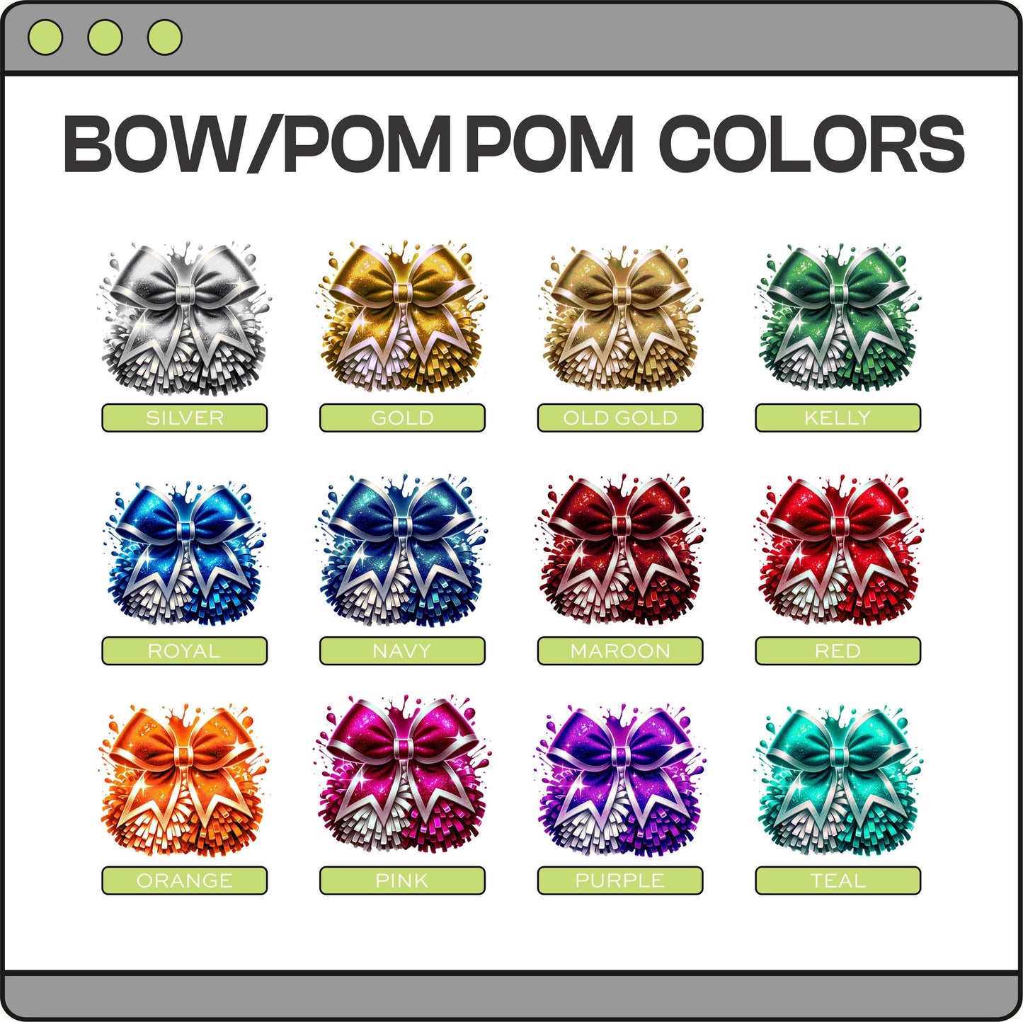 Cheer Splatter Glitter Bow Custom School Spirit PNG Download File, Cheer Mascot png, custom school png, DTF, Sublimation, (CHEER1008)