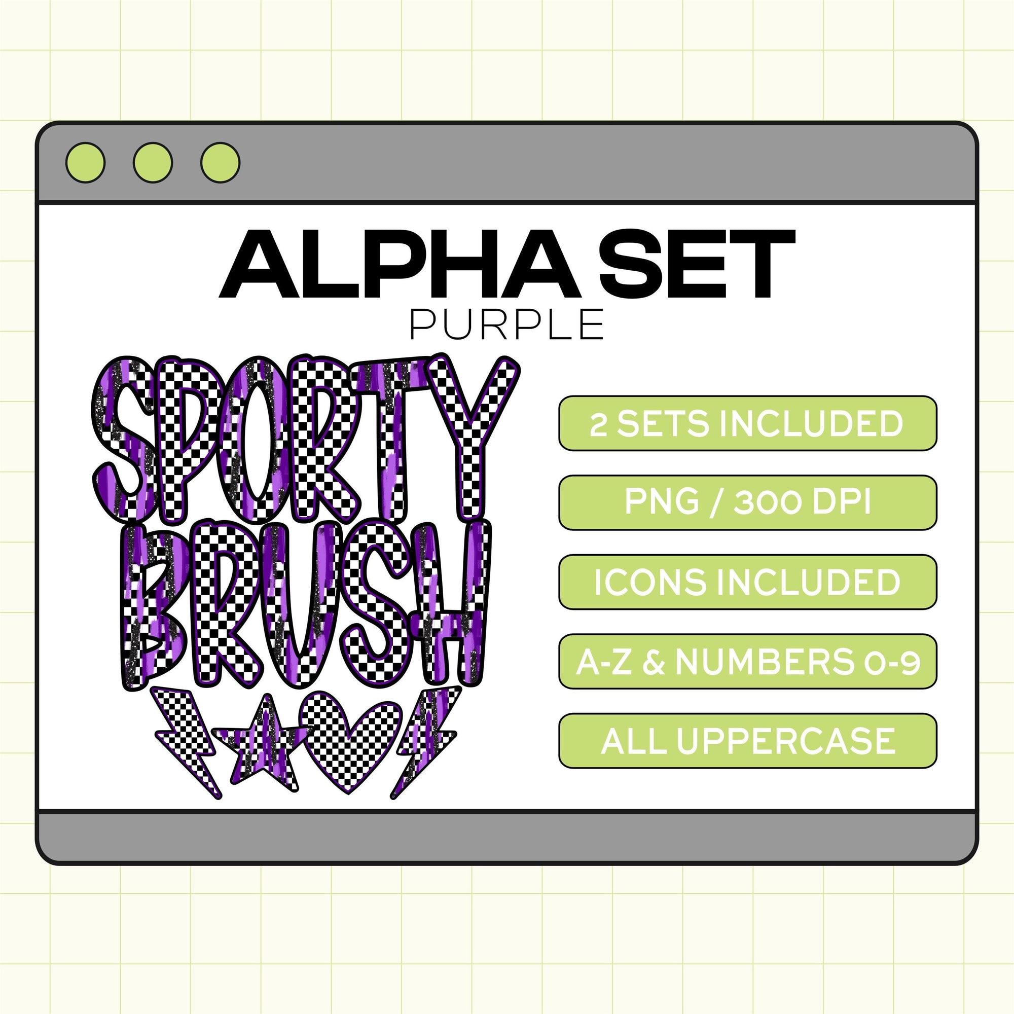 Sporty Brush PNG Alpha Set (SportyBrush-Purple)