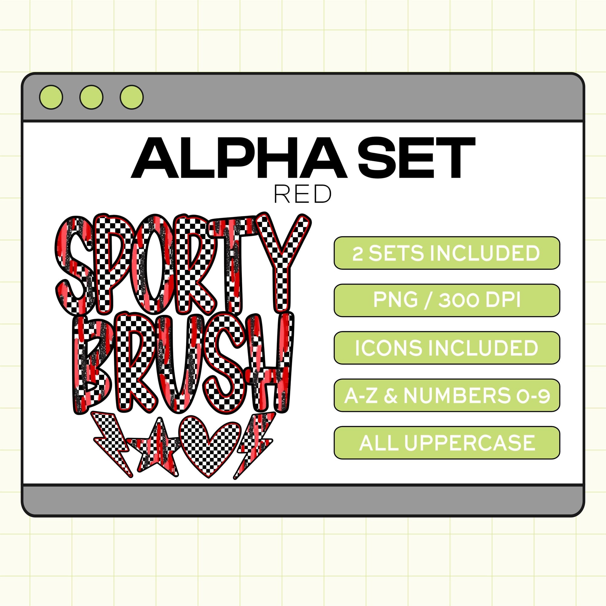 Sporty Brush PNG Alpha Set (SportyBrush-Red)