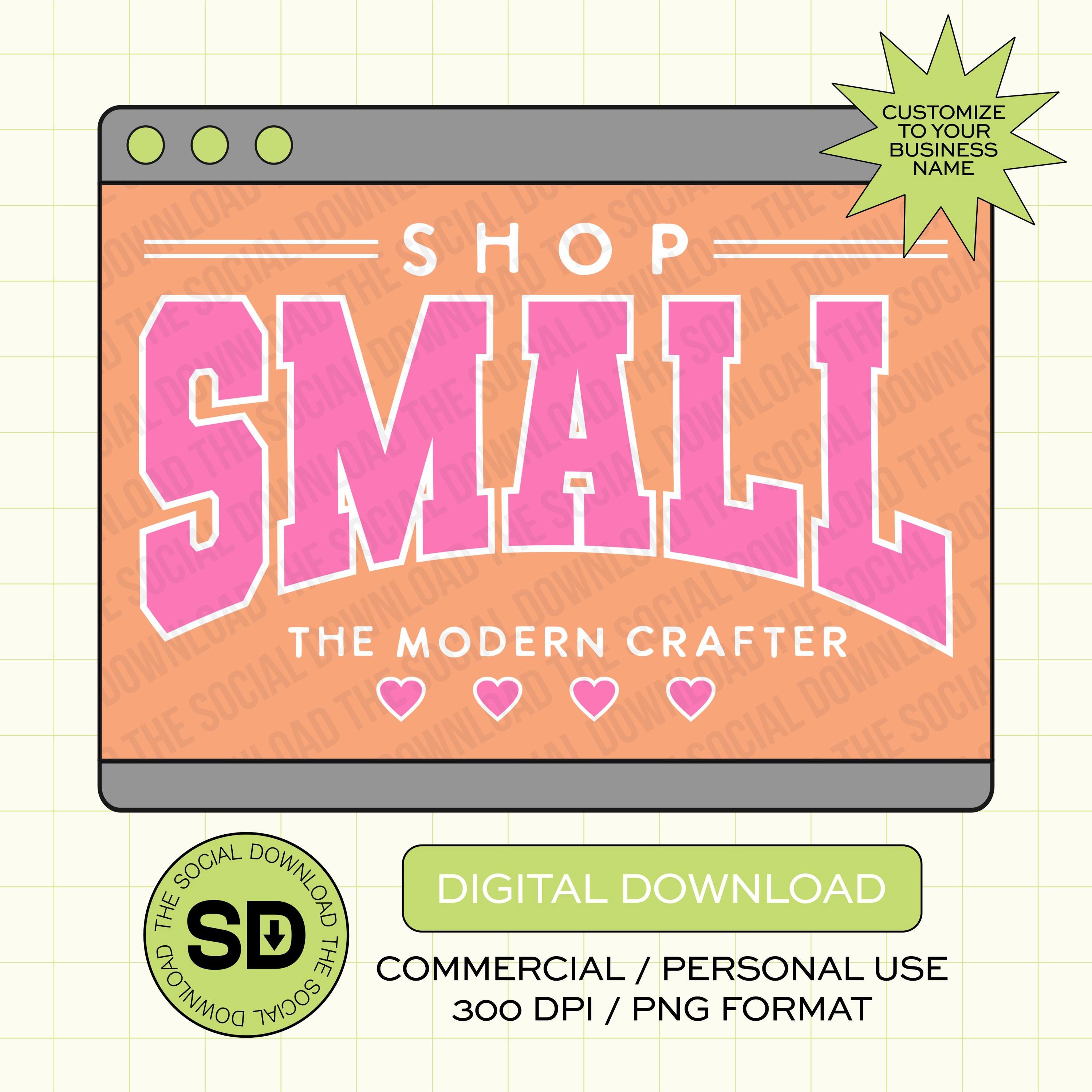 Varsity Shop Small Custom Shop Local Boutique Name  PNG File (LOGO1008)