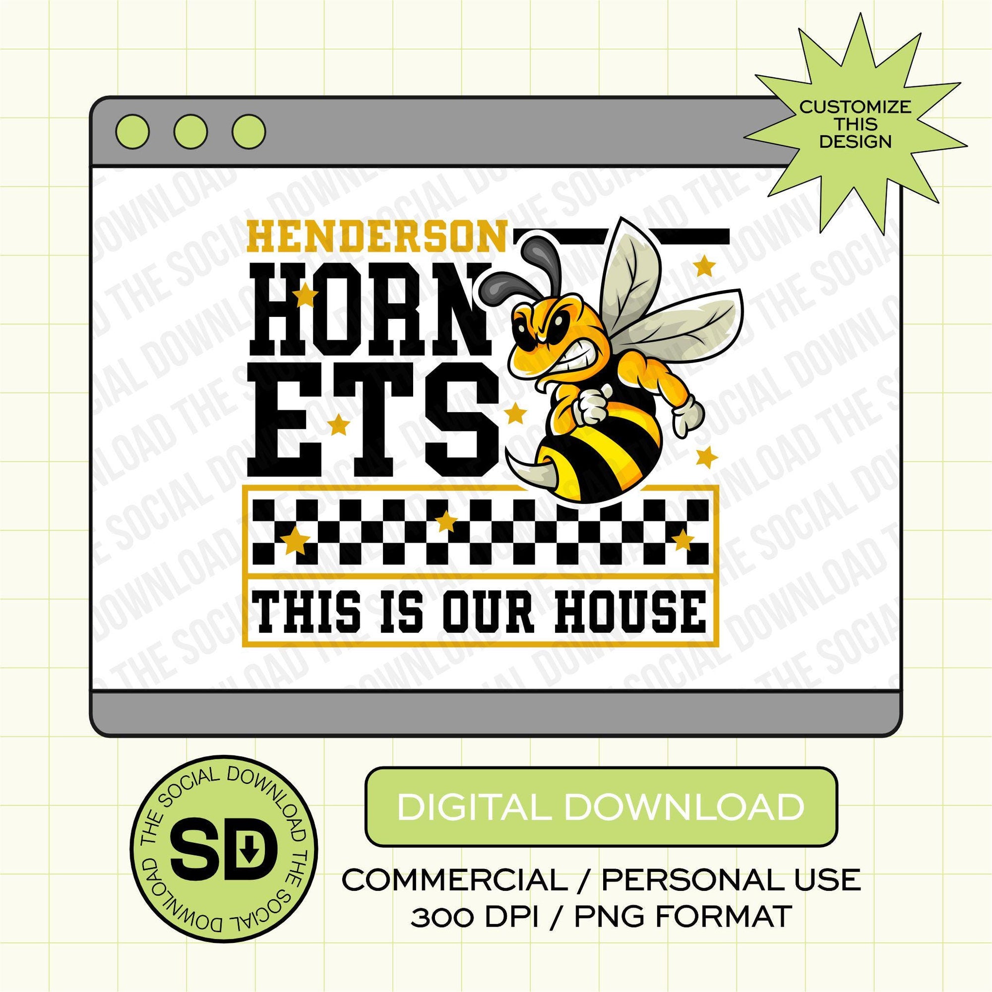 This is our House Custom School Spirit PNG File (SW1117)