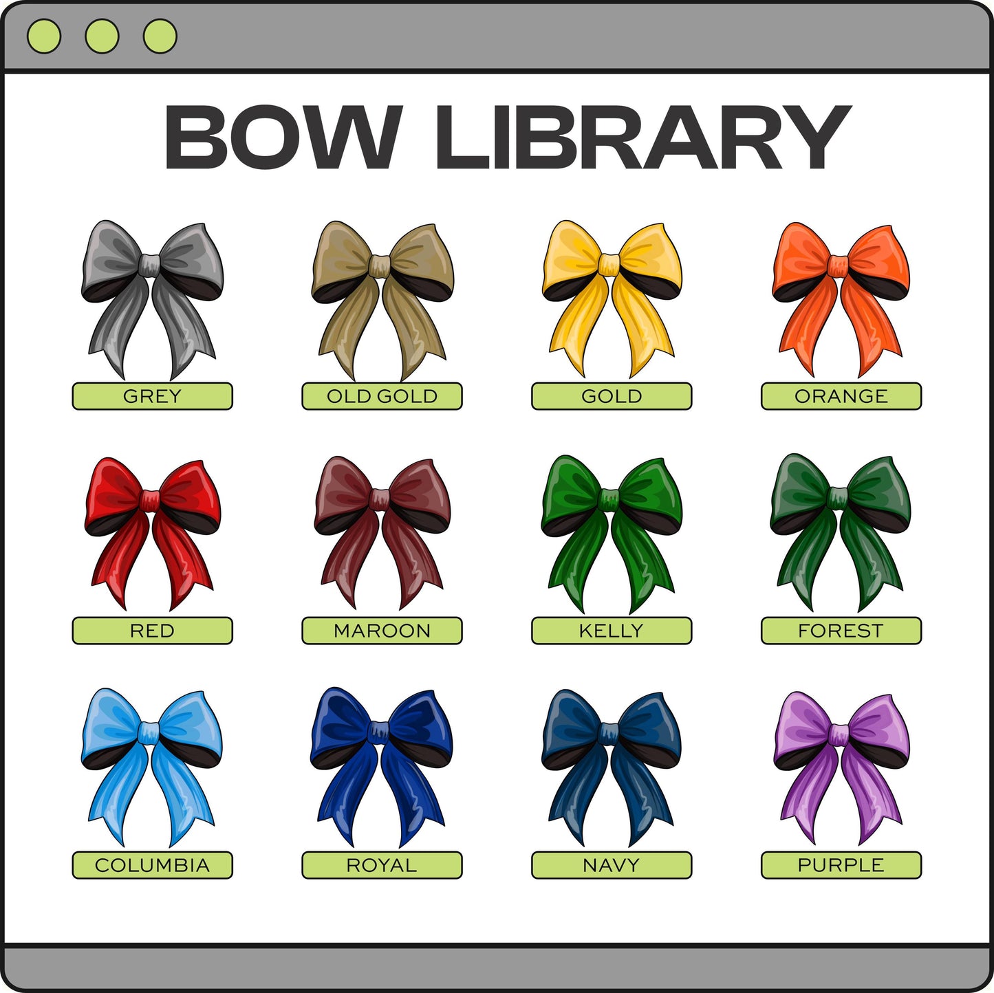 Pro Cheer Bow Custom School Spirit PNG (CHEER1019)