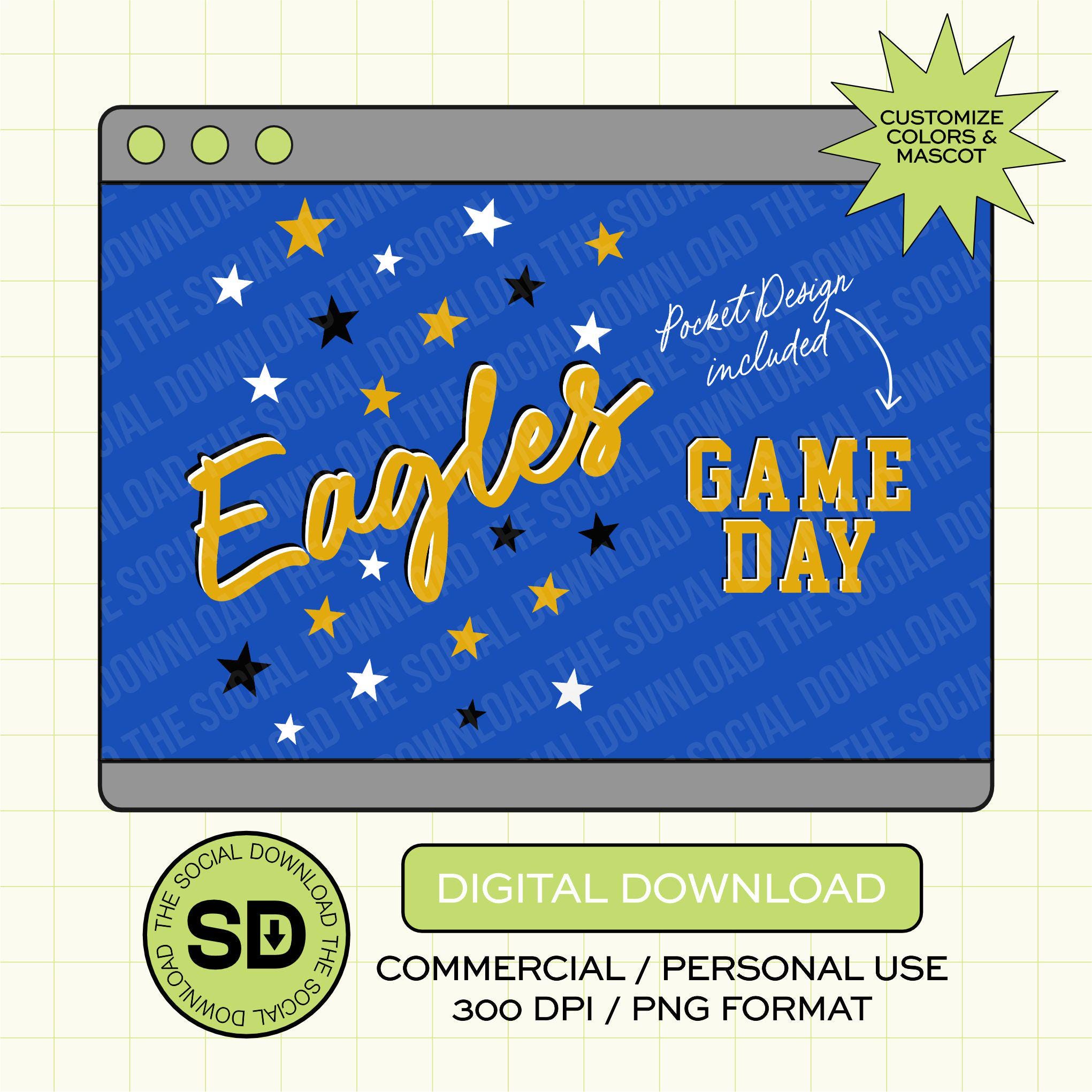 All the Stars Mascot Custom School Spirit PNG File (SW1148)