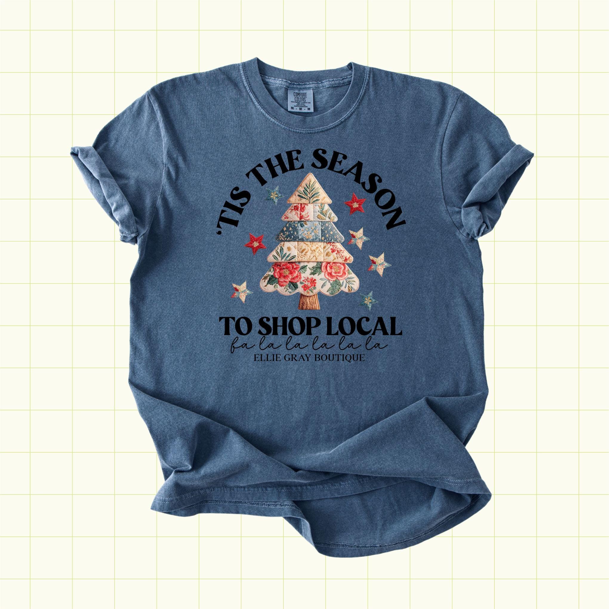 Tis the Season to Shop Local Custom Shop Small PNG (XMAS1005)