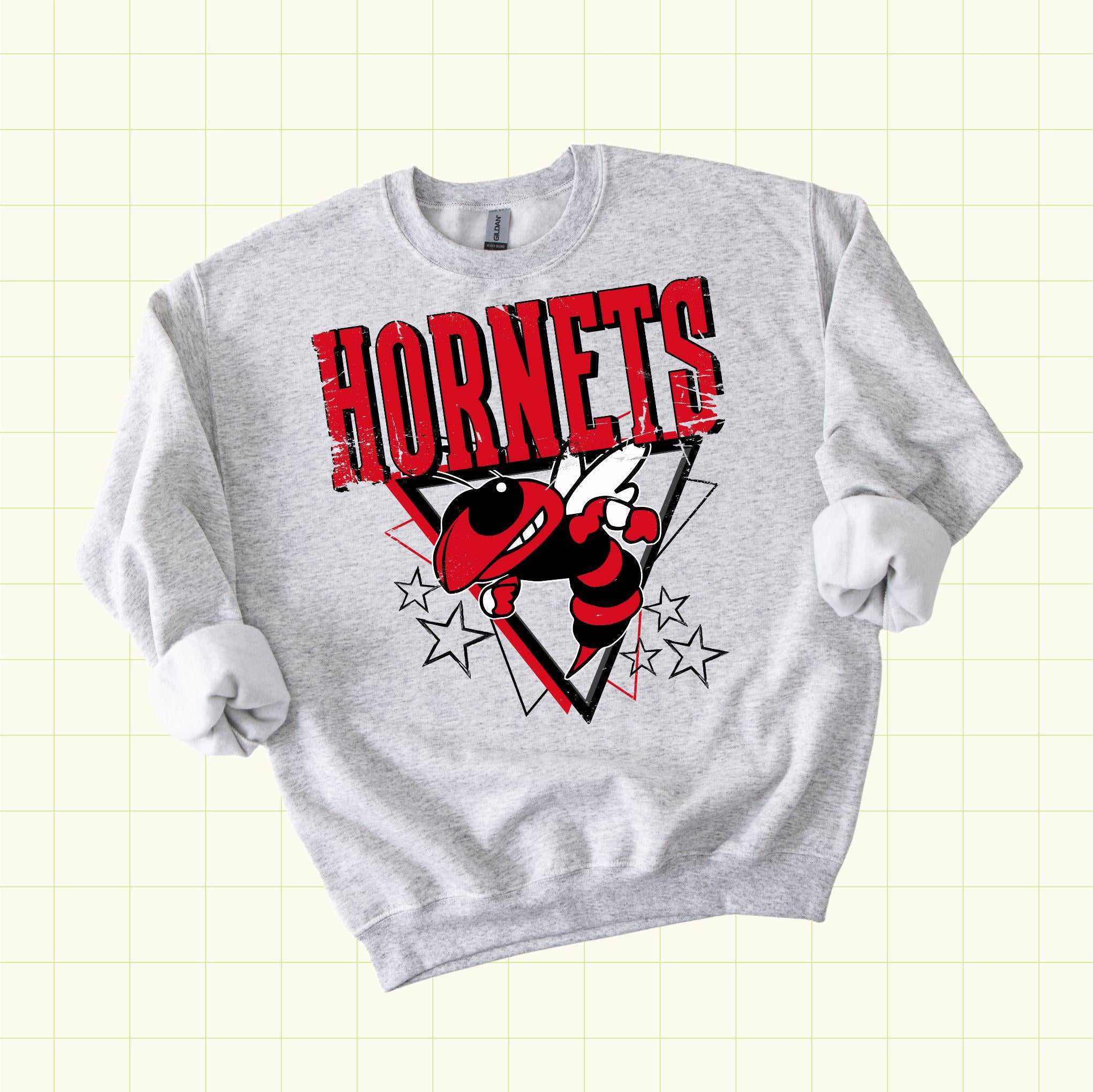 Distressed Triangle Mascot Custom School Spirit PNG File (SW1141)