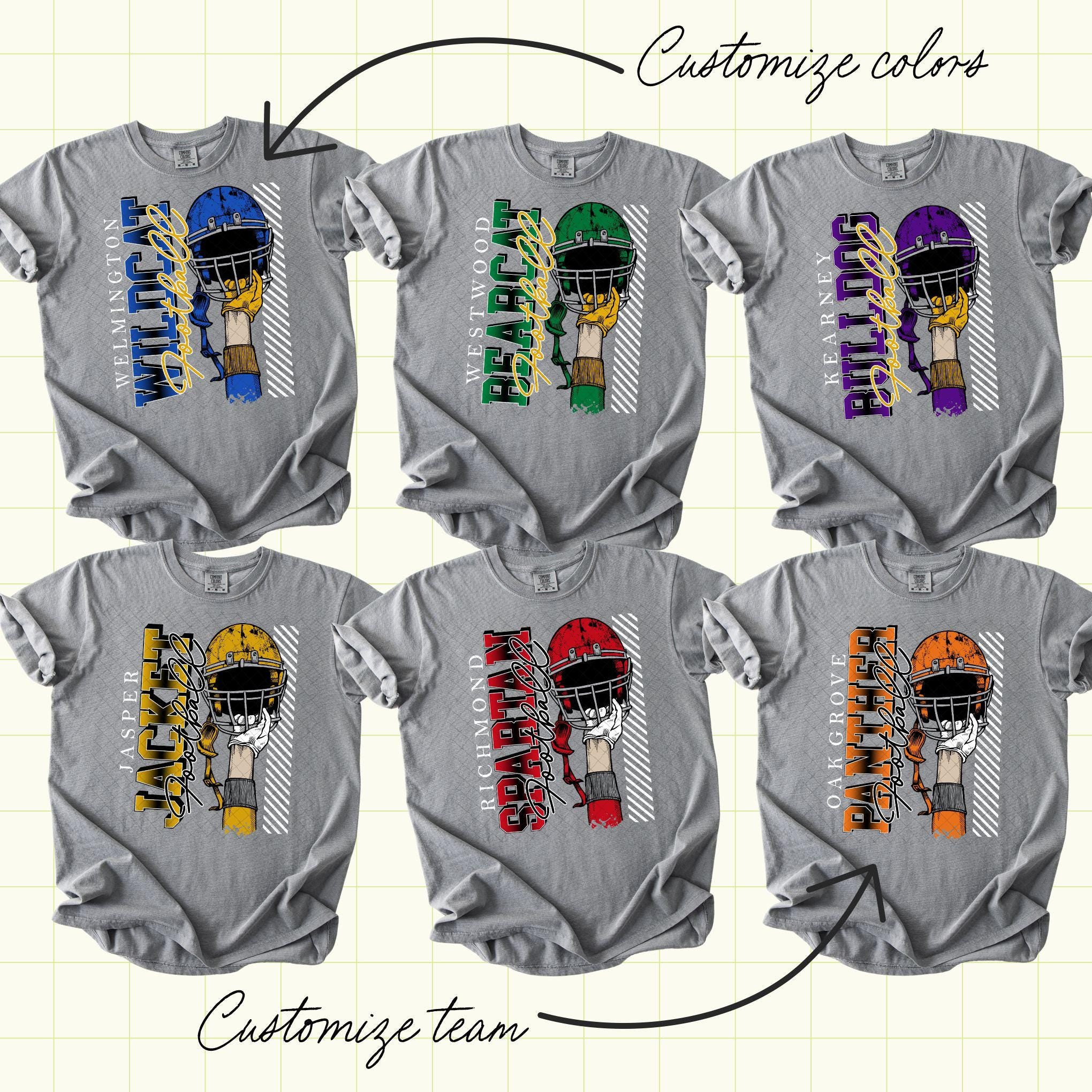 Vintage Football Team Custom School Football PNG File (FB1020)