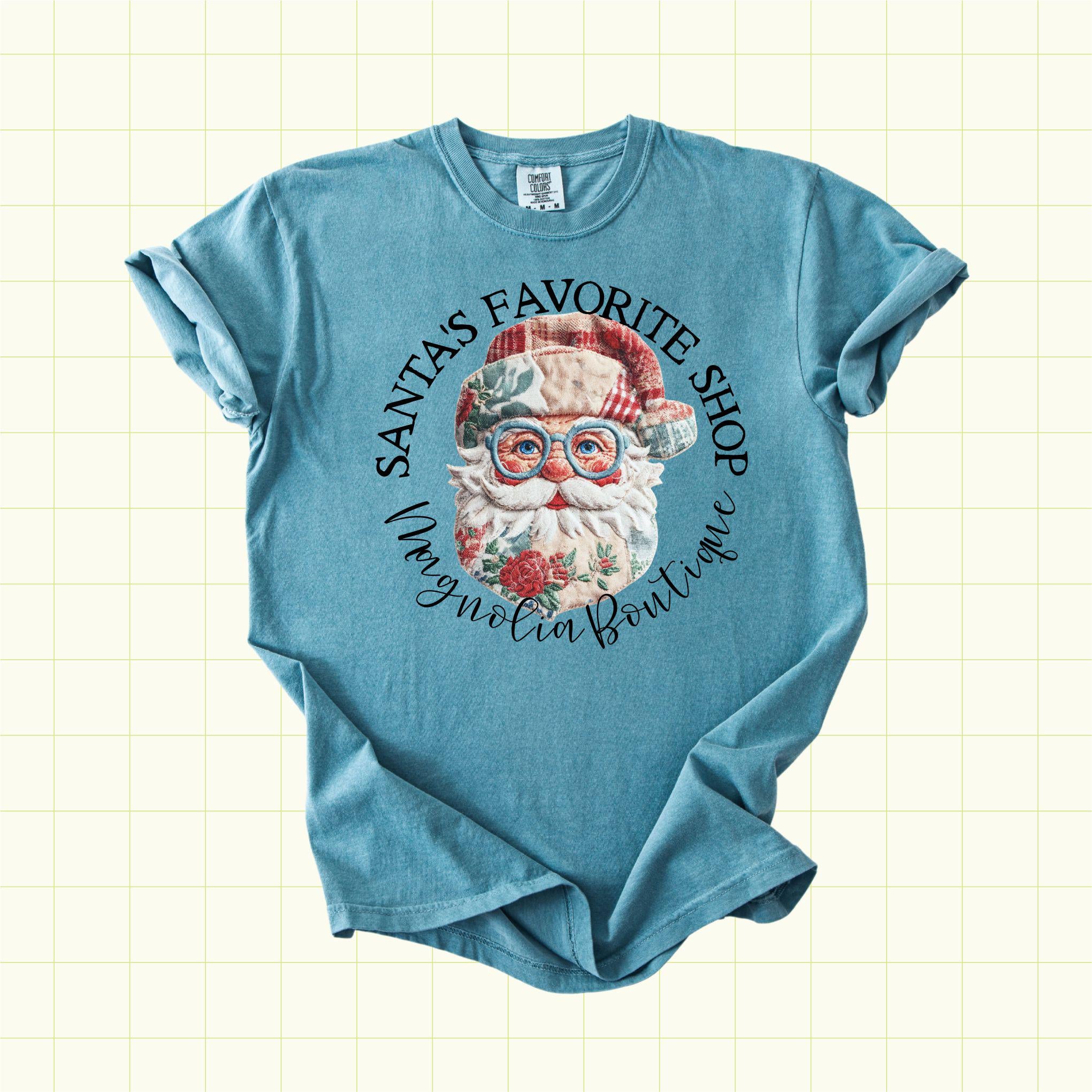 Santa's Favorite Shop Custom Shop Small PNG (XMAS1004)